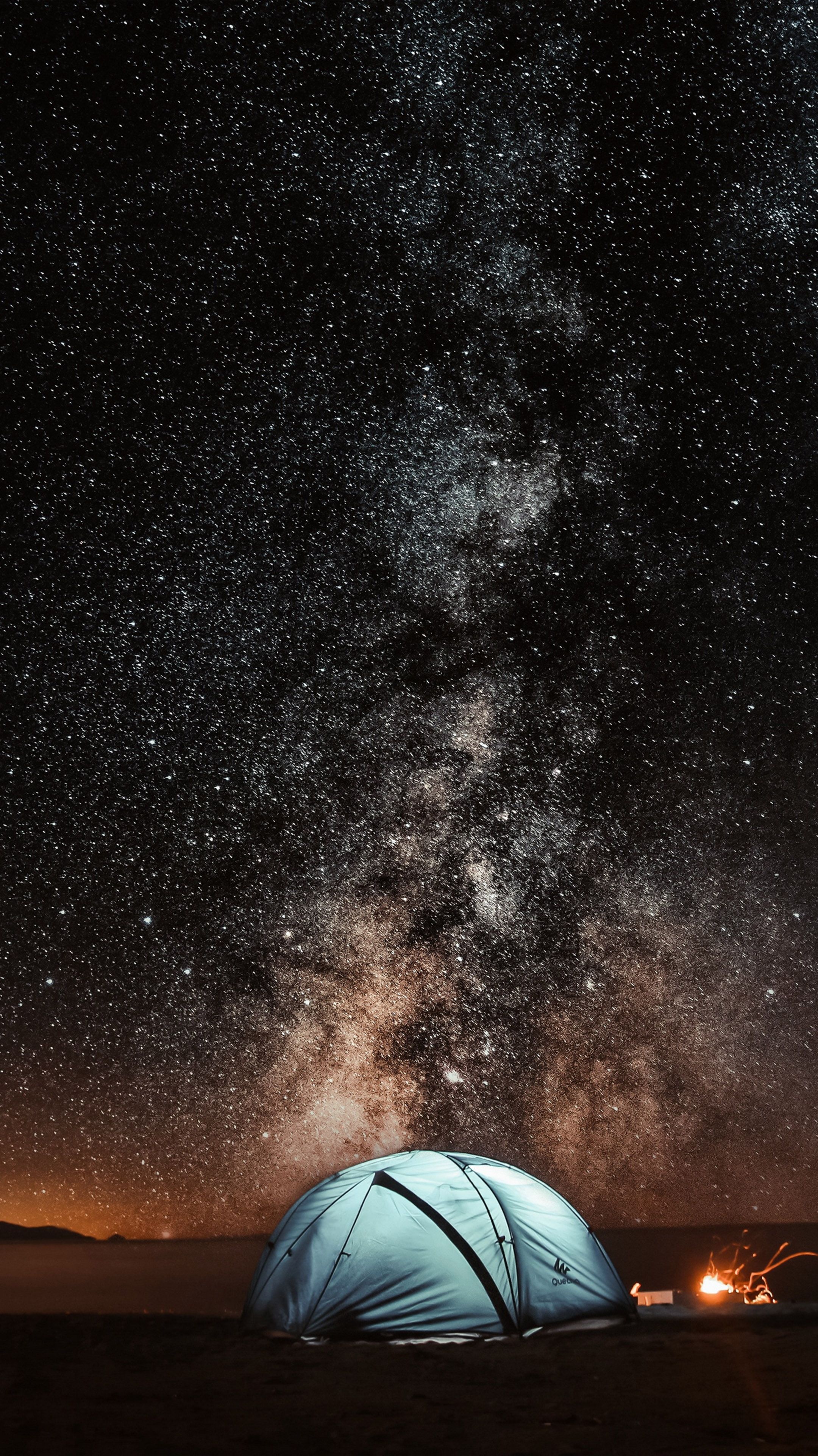 Tent, Night Sky Wallpaper, 2160x3840 4K Phone