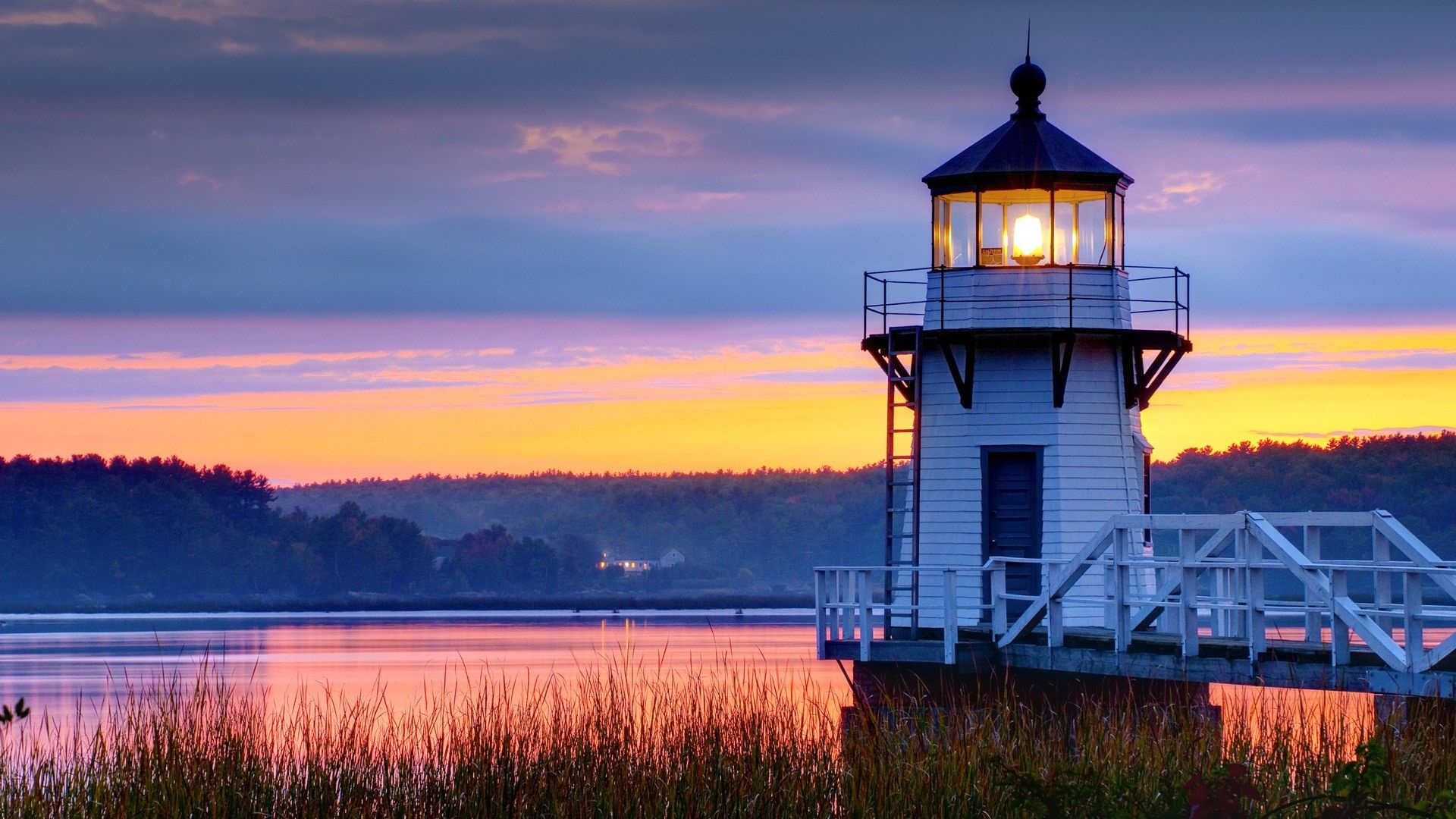 Doubling Point, Lighthouses Wallpaper, 1920x1080 Full HD Desktop