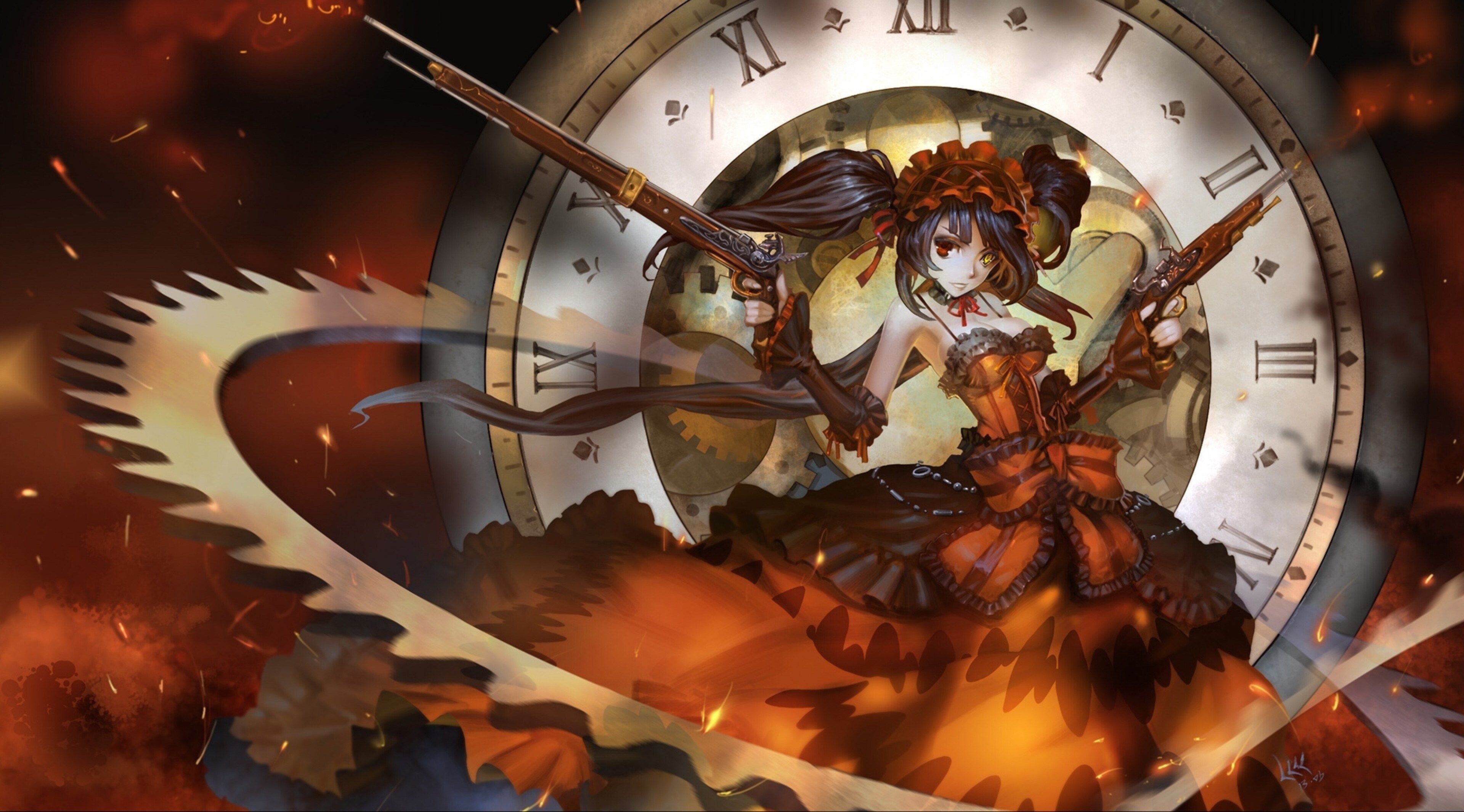 Date A Live, Amazing wallpaper, Kurumi Tokisaki, Anime date, 3840x2130 HD Desktop