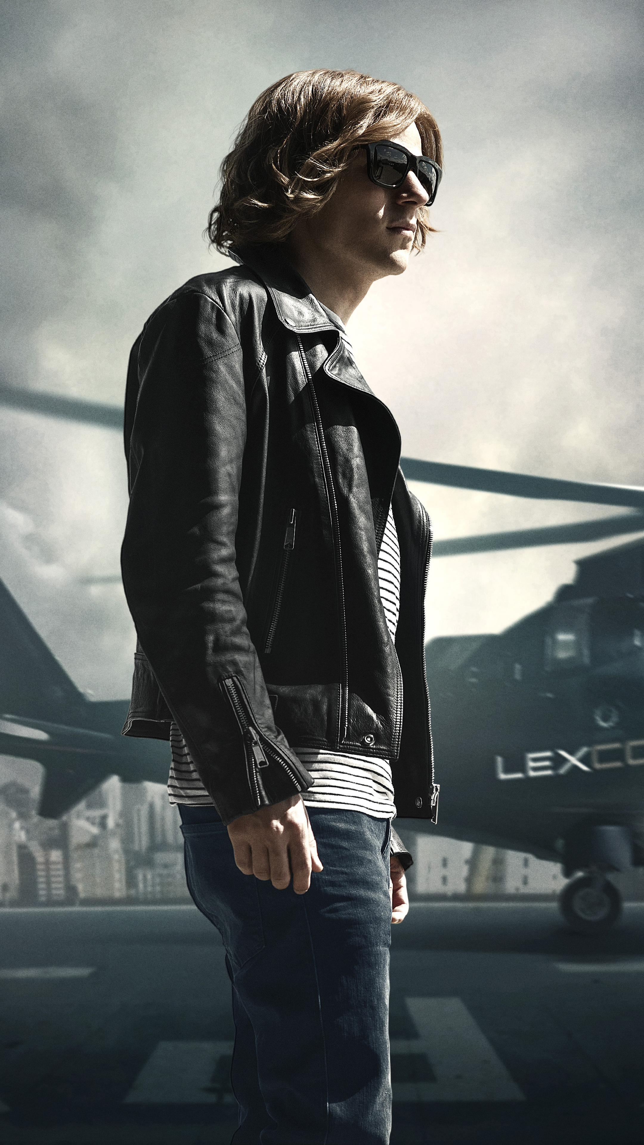 Jesse Eisenberg, Batman vs Superman film, Intriguing rivalry, Memorable performance, 2160x3840 4K Phone