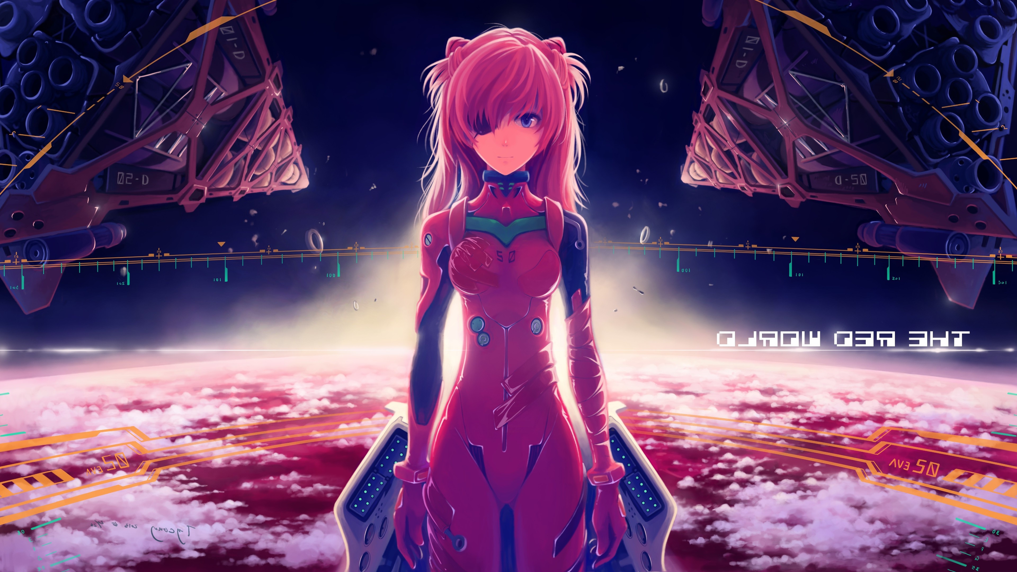 Asuka Langley Sohryu, Anime Girls Wallpaper, 3840x2160 4K Desktop