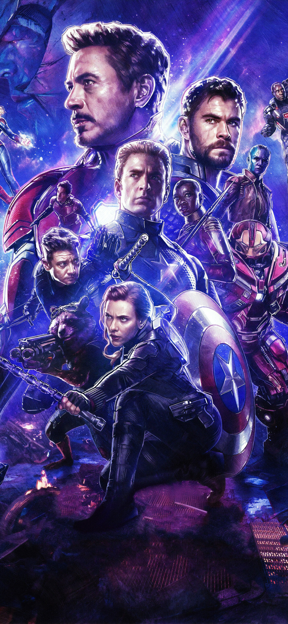 Avengers, 4K, iPhone, Mobile, 1130x2440 HD Phone