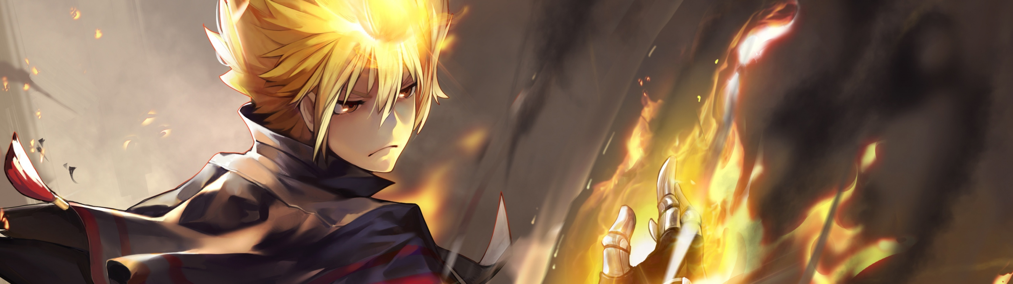 Katekyo Hitman Reborn!, Twitter wallpaper, Katekyo, Samantha Sellers, 3840x1080 Dual Screen Desktop