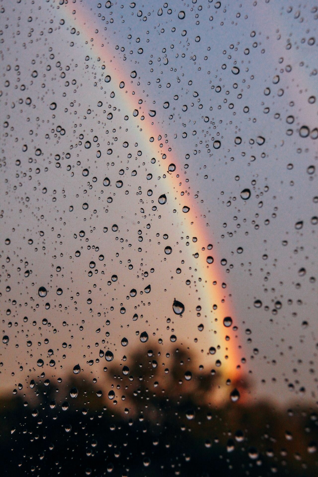 Rainbow, Rain Wallpaper, 1280x1920 HD Phone