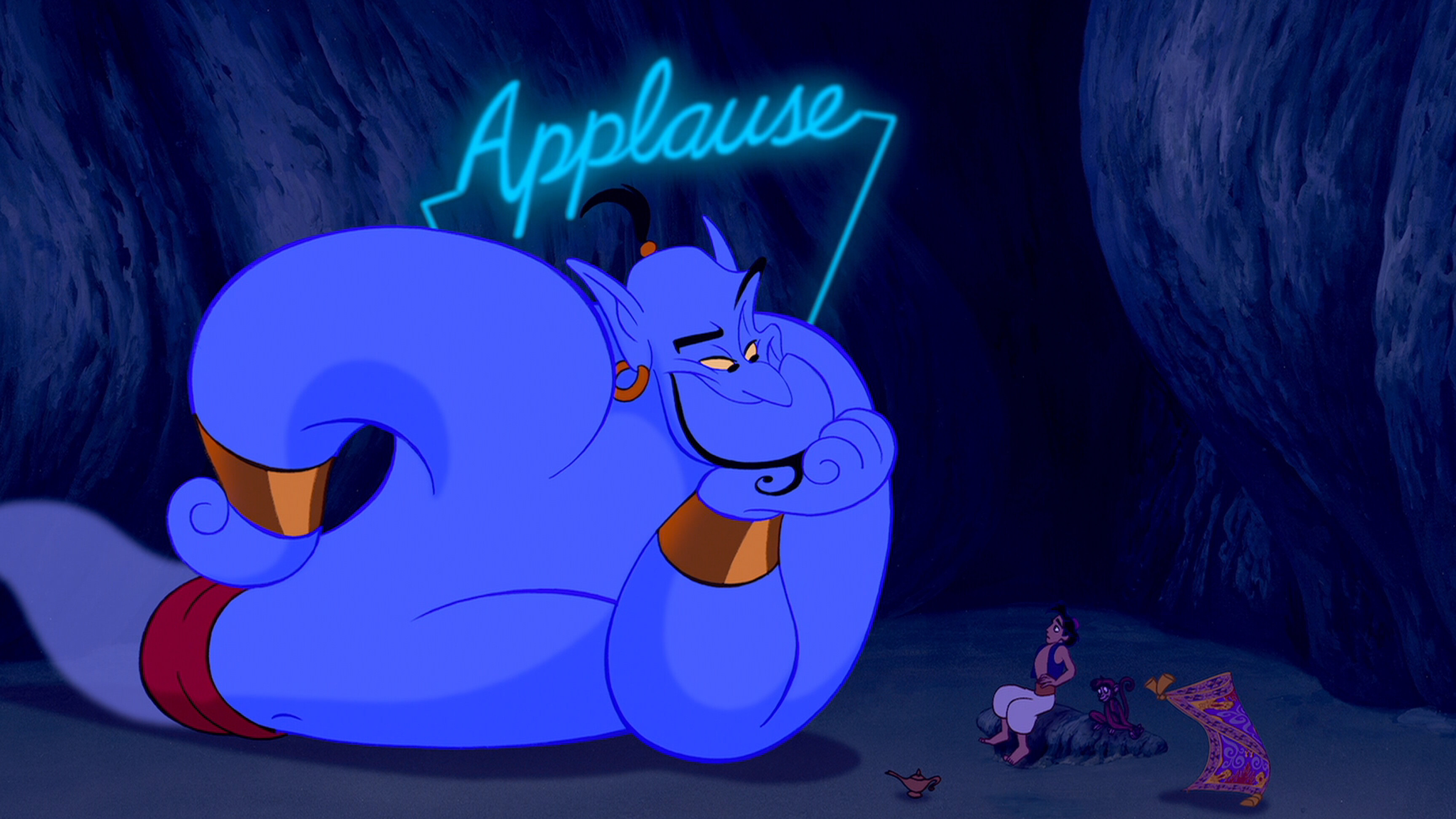 Genie, Aladdin Wallpaper, 3840x2160 4K Desktop