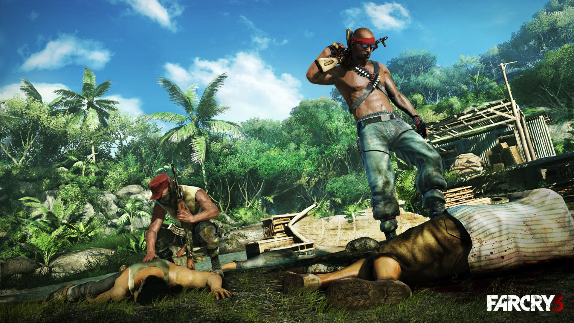 Far Cry 3 wallpaper, Game artwork, Tropical setting, Adventurous journey, 1920x1080 Full HD Desktop