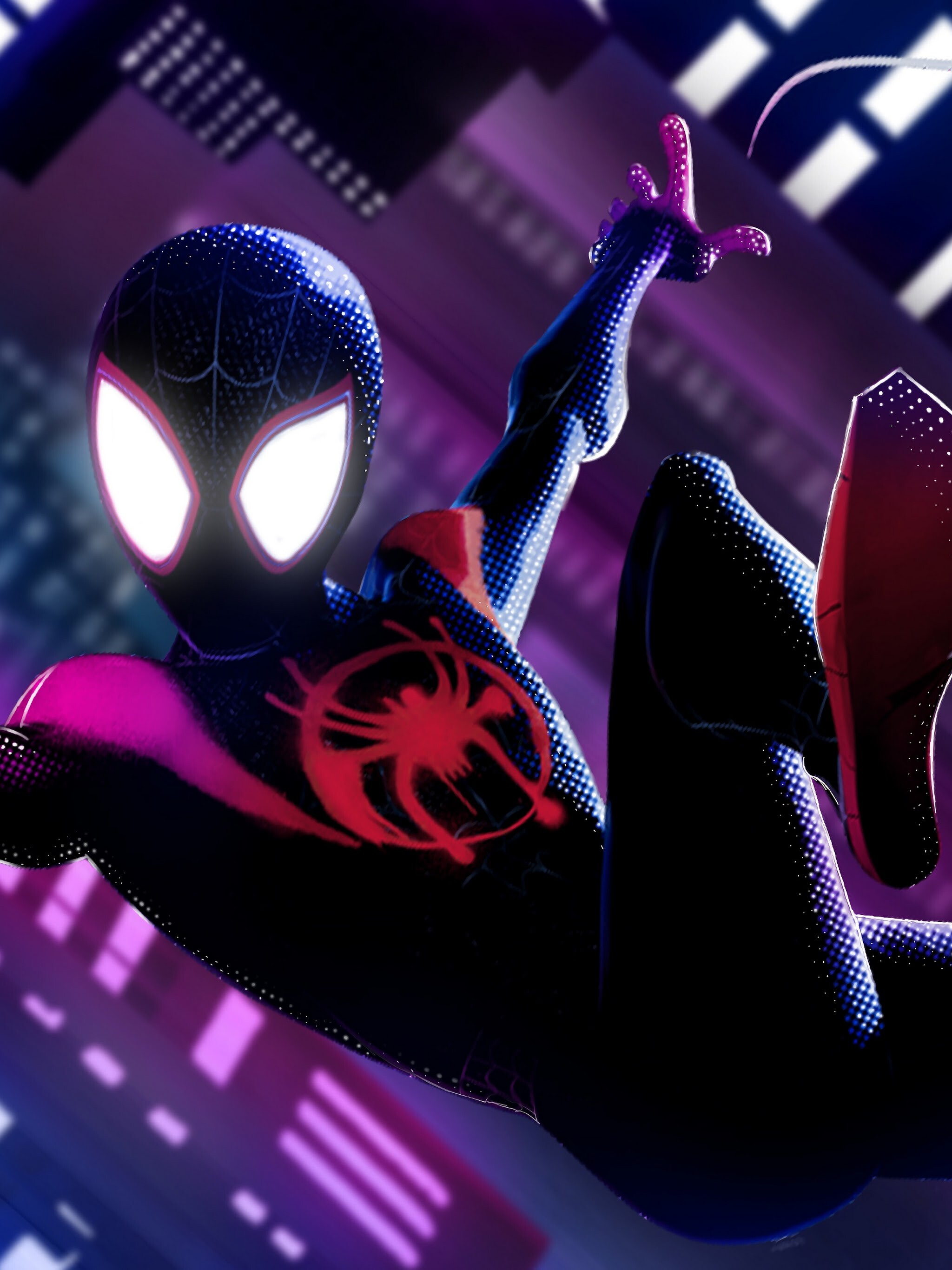 Miles Morales, Spider-Man desktop 4K wallpaper, 2050x2740 HD Phone