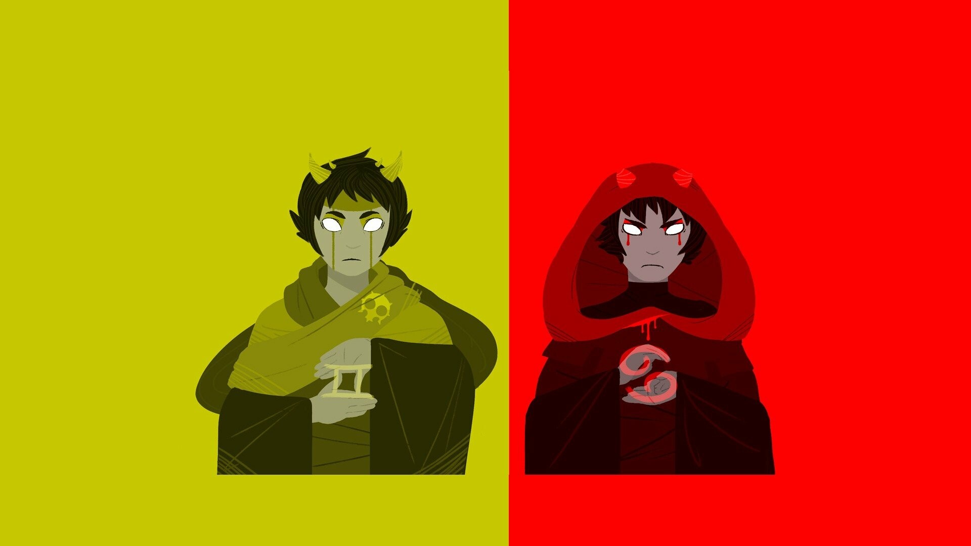 Terezi Pyrope and Karkat Vantas, Homestuck Wallpaper, 1920x1080 Full HD Desktop