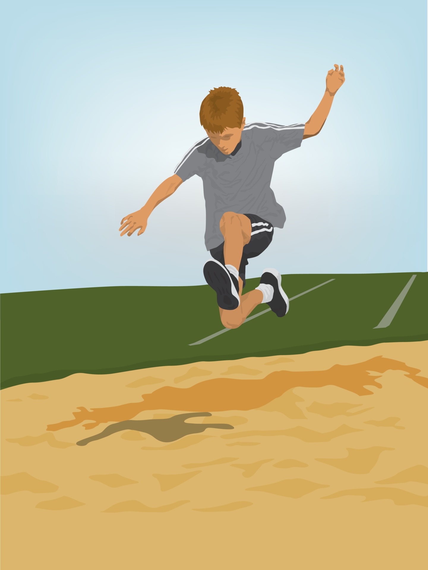 Long jump, Jumping Wallpaper, 1450x1920 HD Phone