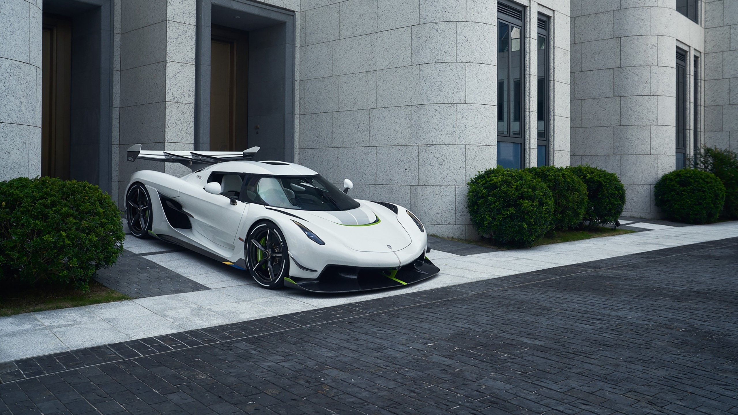 White Koenigsegg Jesko, Hypercars resolution, Wallpx masterpiece, Exquisite engineering, 2560x1440 HD Desktop