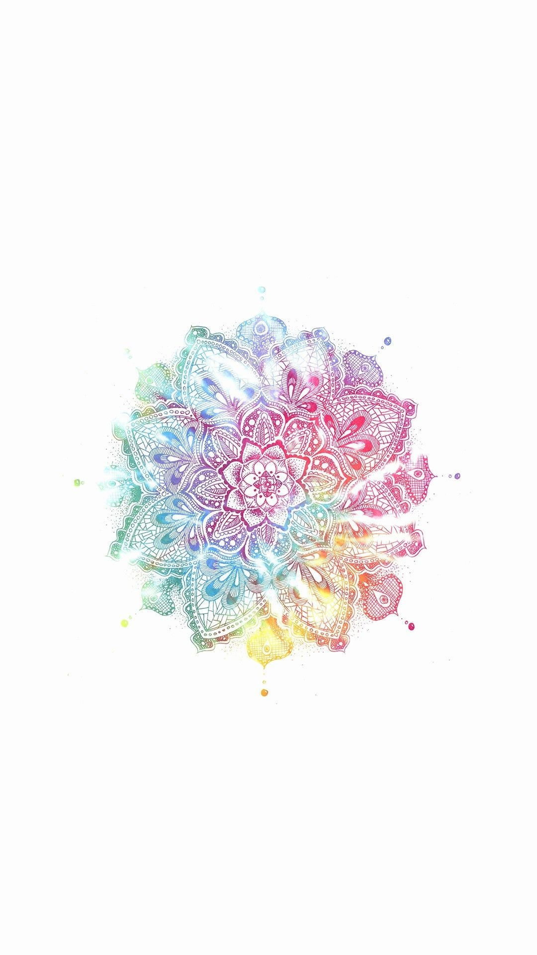 Flower mandala wallpapers, Whimsical floral designs, Vibrant colors, Botanical art, 1080x1920 Full HD Phone