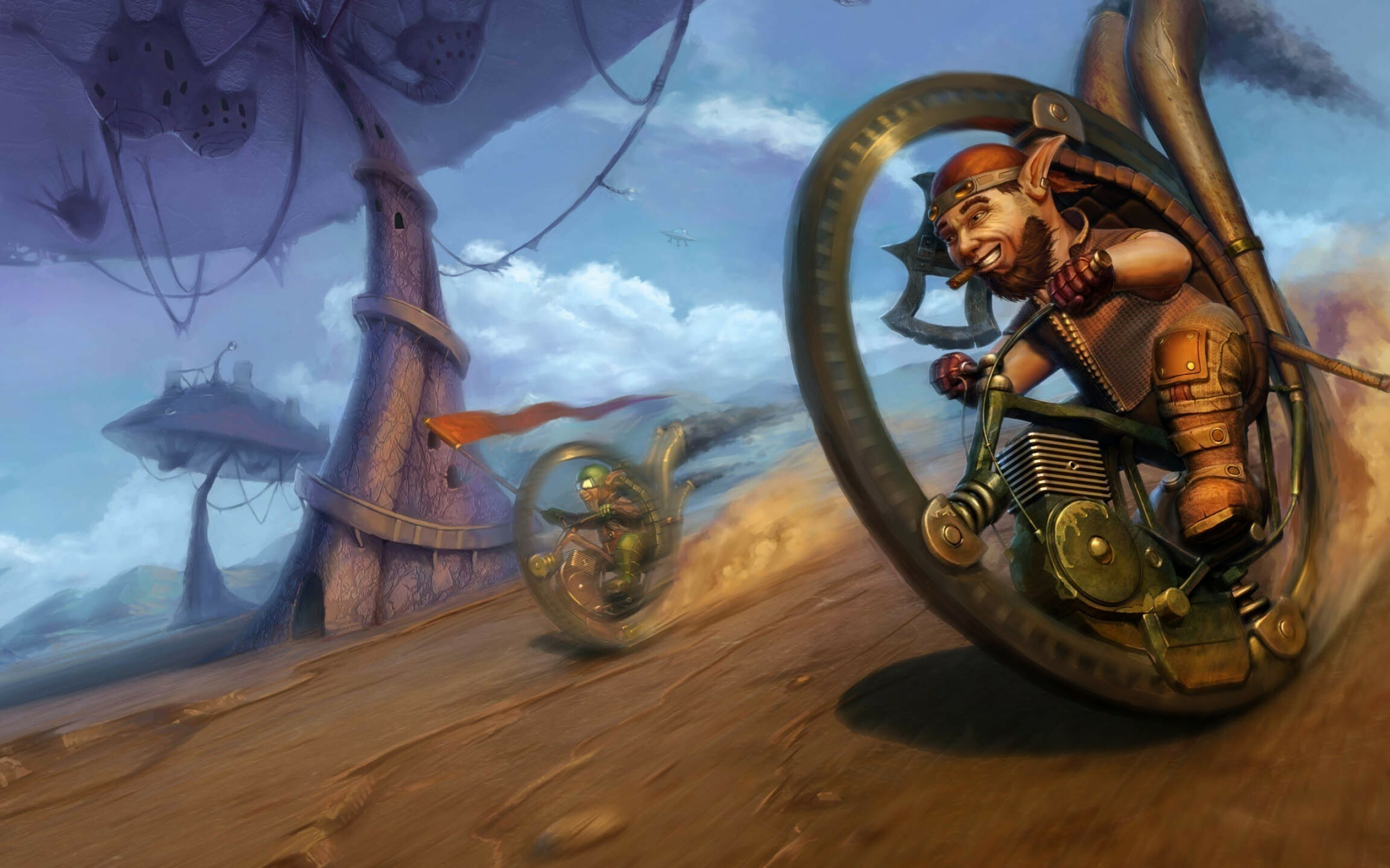 Dwarf, Racing dwarfs, Fantasy wallpaper, 22715, 2560x1600 HD Desktop