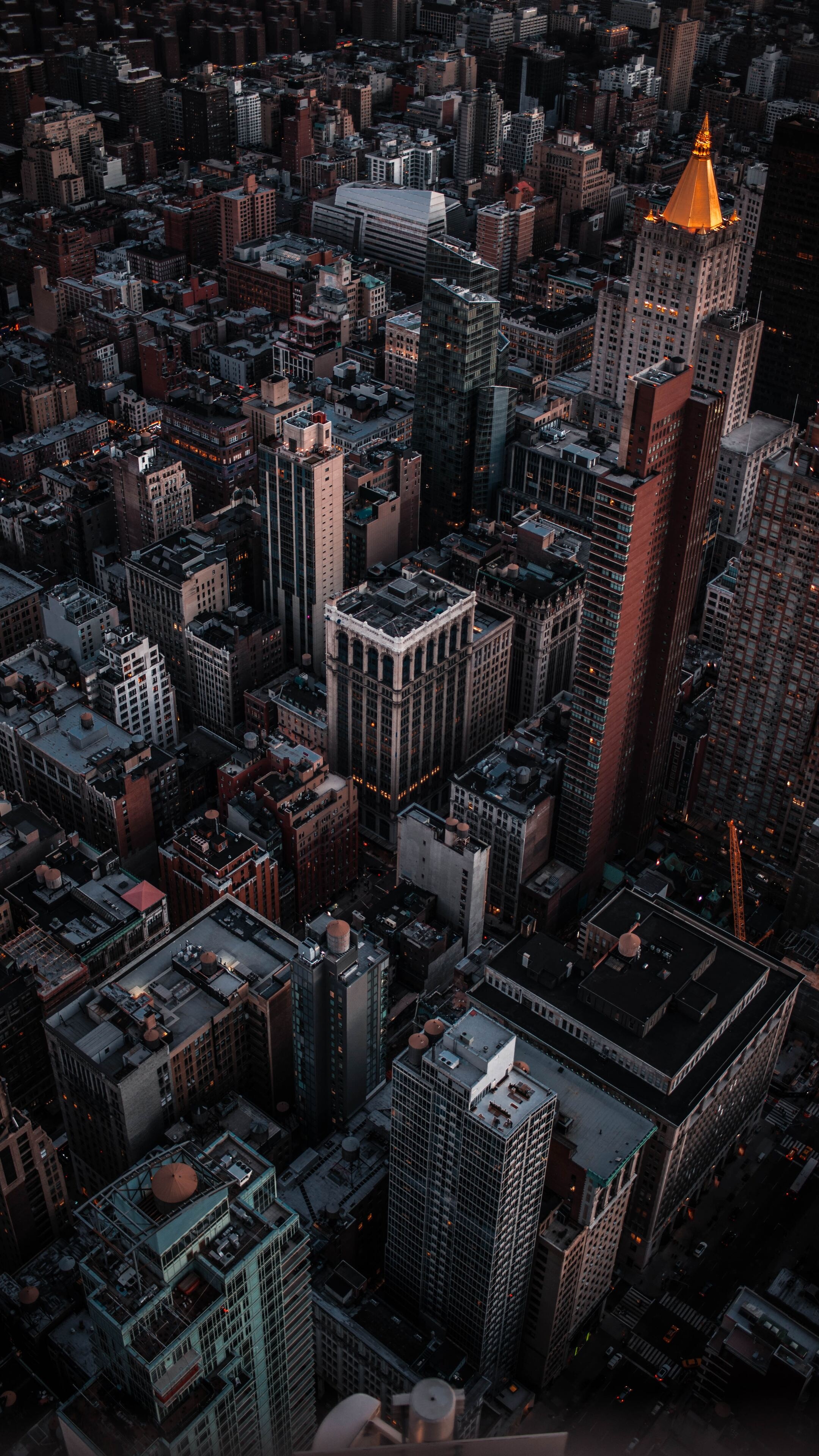 New York City, Empire State Building, 4K wallpapers, Night view, 2160x3840 4K Phone