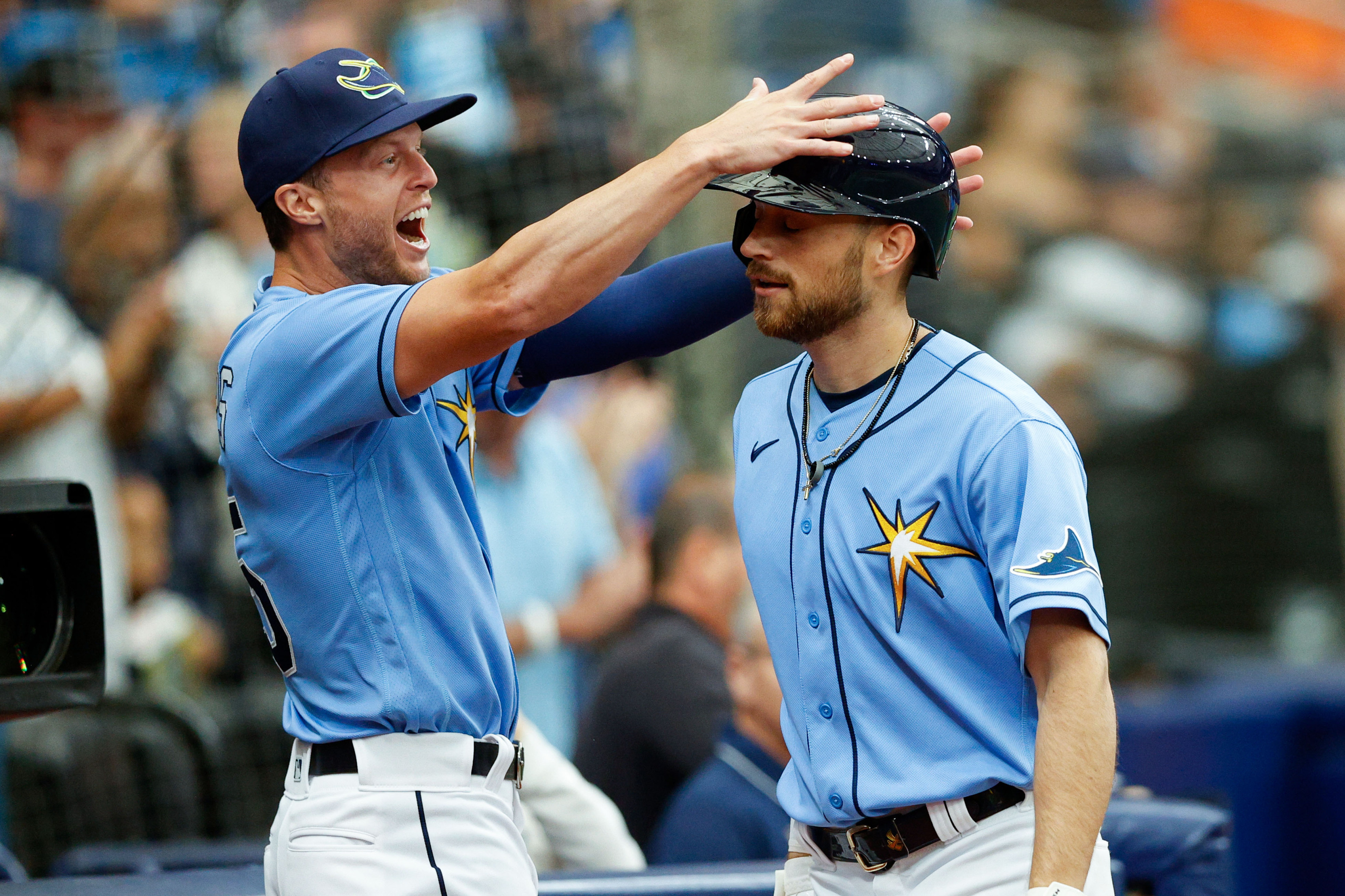 Brandon Lowe and Brett Phillips, Tampa Bay Rays Wallpaper, 3200x2140 HD Desktop