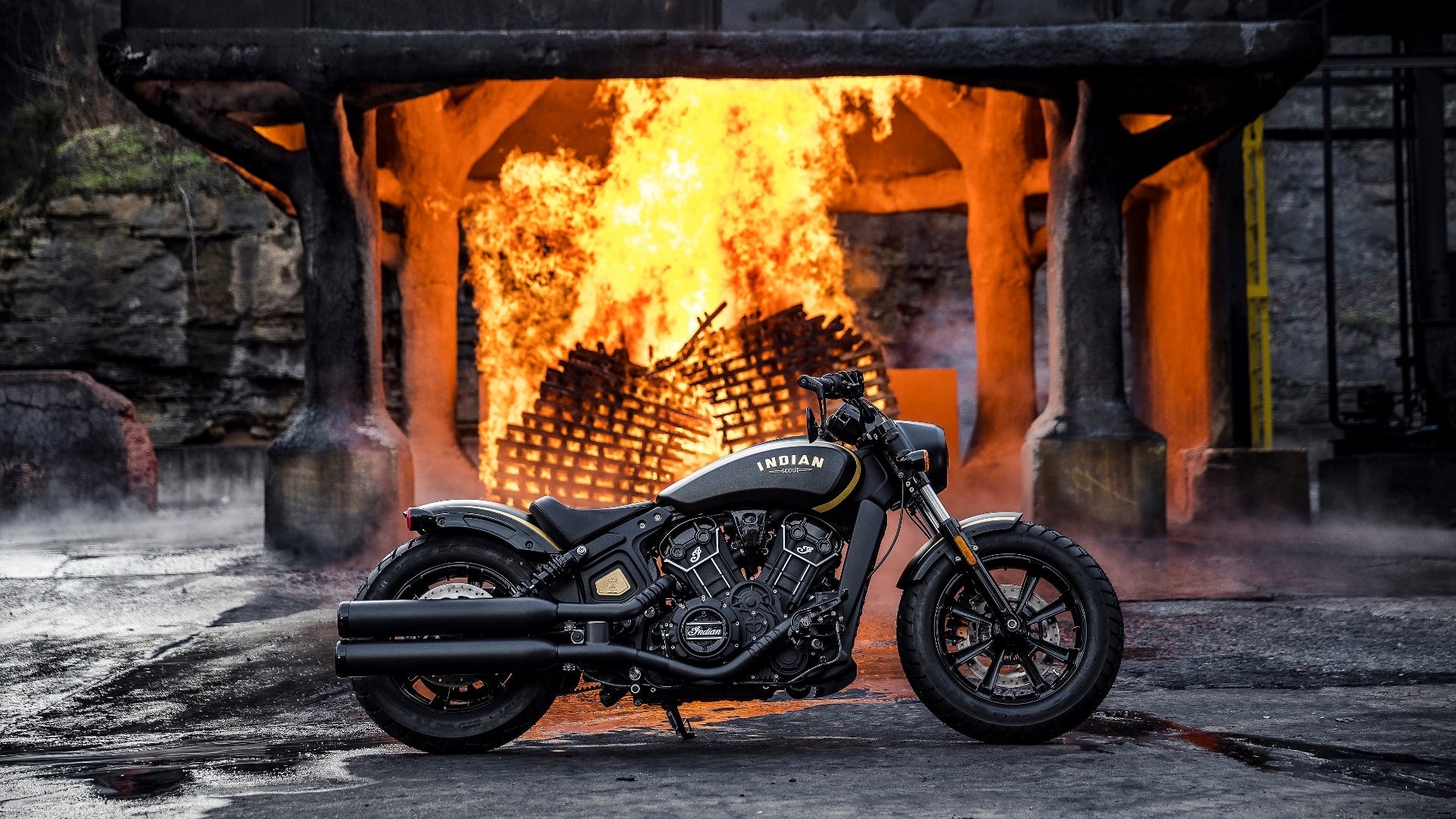 Jack Daniels Edition, Indian Scout Bobber Wallpaper, 1920x1080 Full HD Desktop