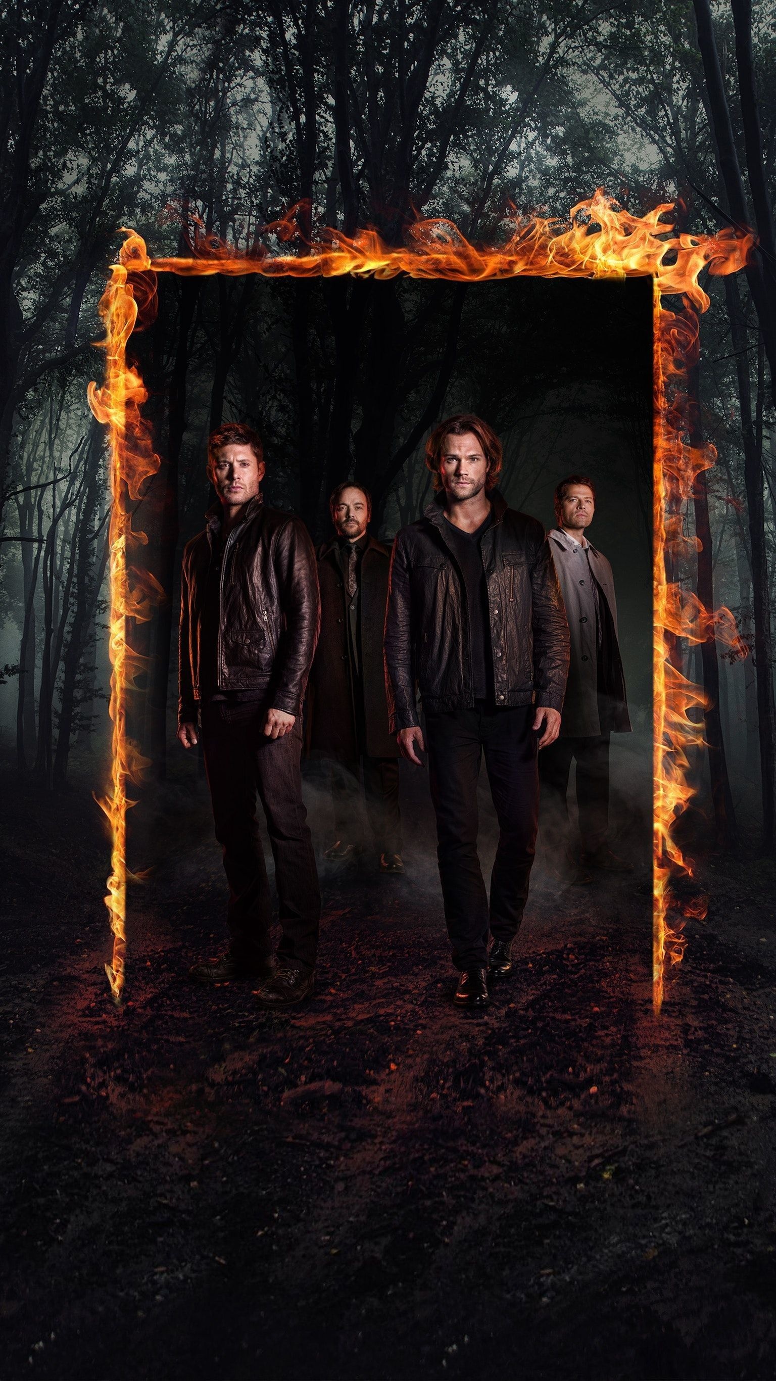 Supernatural season 13, Sam Winchester wallpaper, TV show cast, Dramatic, 1540x2740 HD Phone