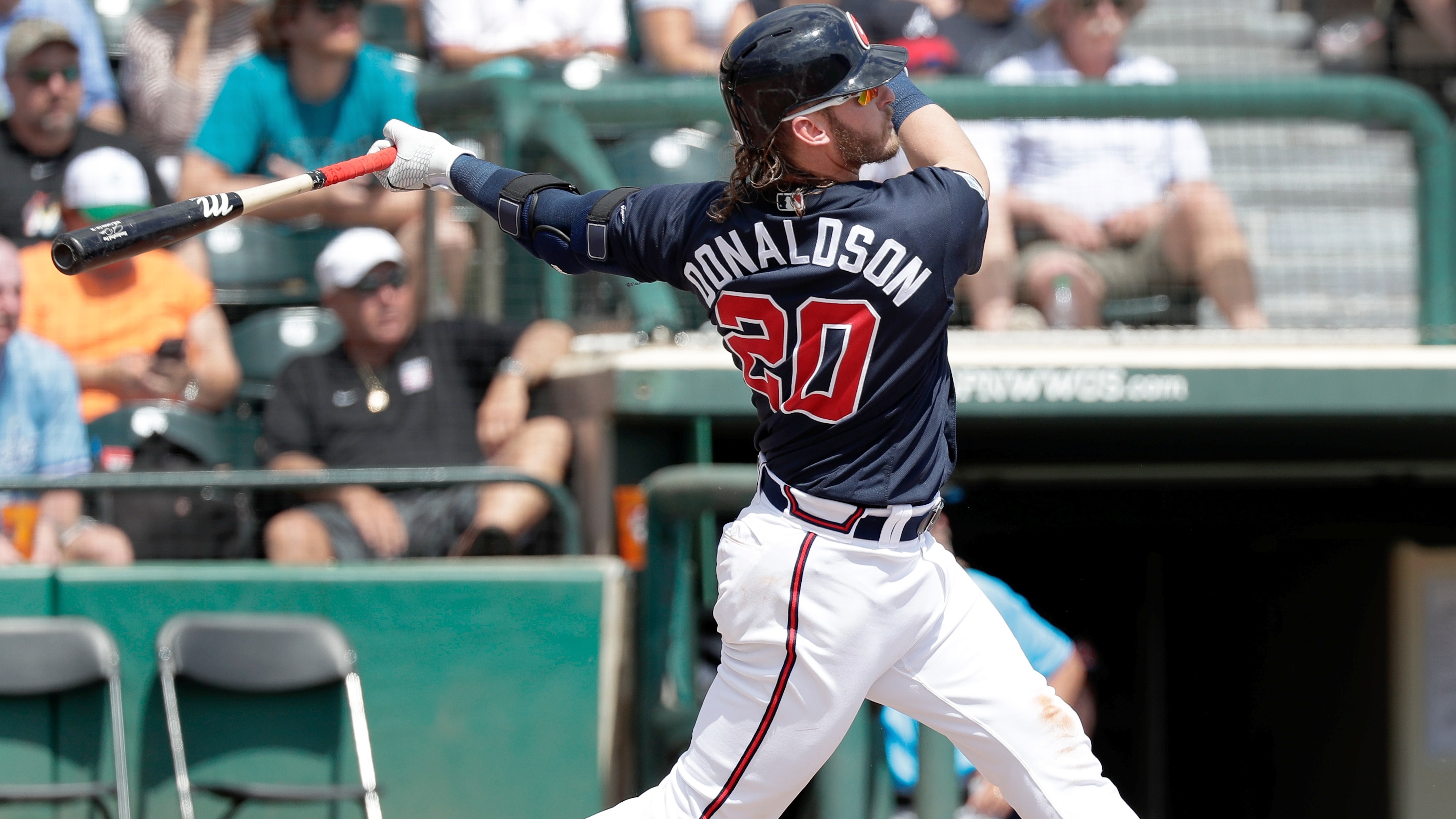 Josh Donaldson, Atlanta Braves, Baseball card response, 3620x2040 HD Desktop