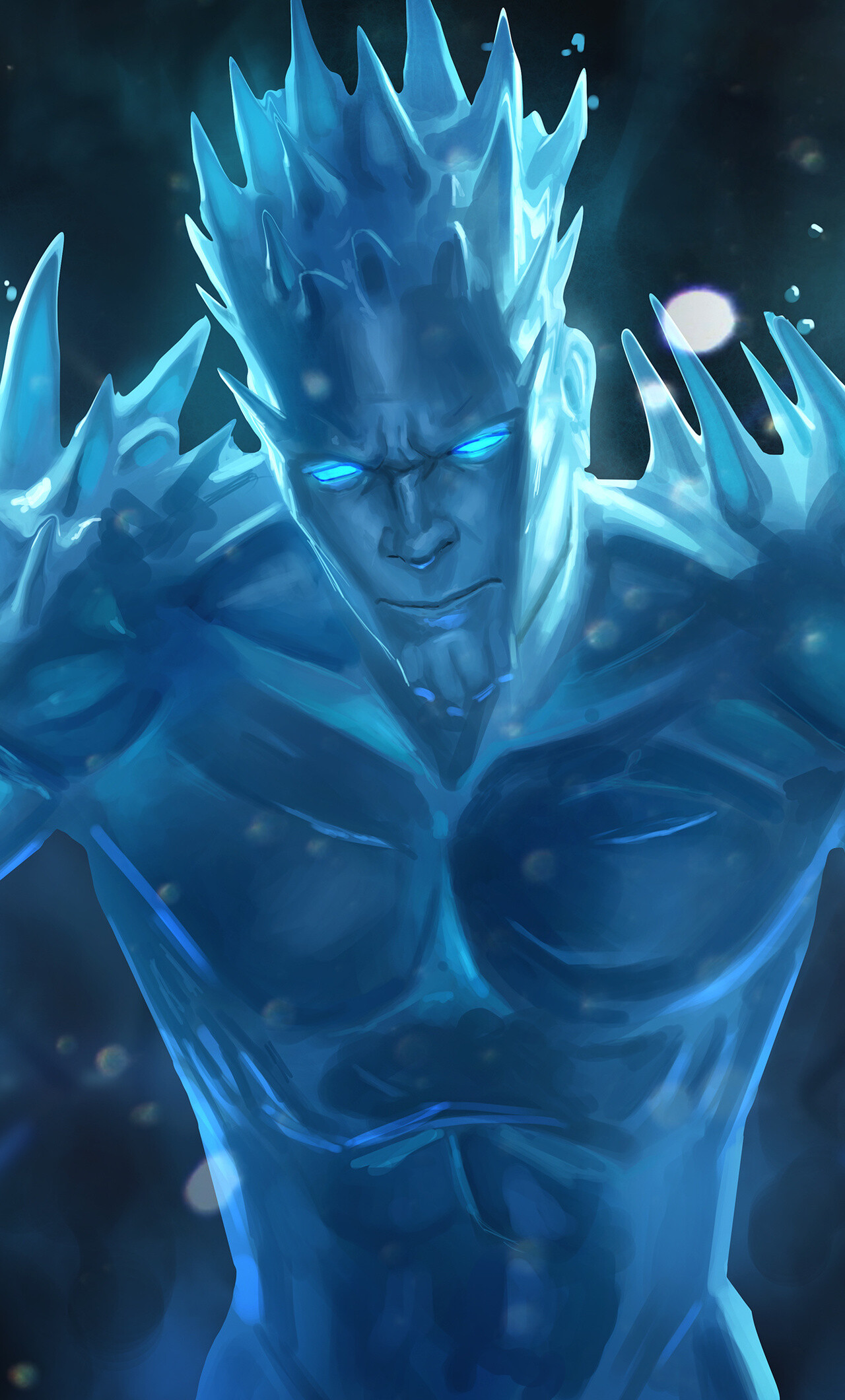 Close-up, Iceman (Marvel) Wallpaper, 1280x2120 HD Phone