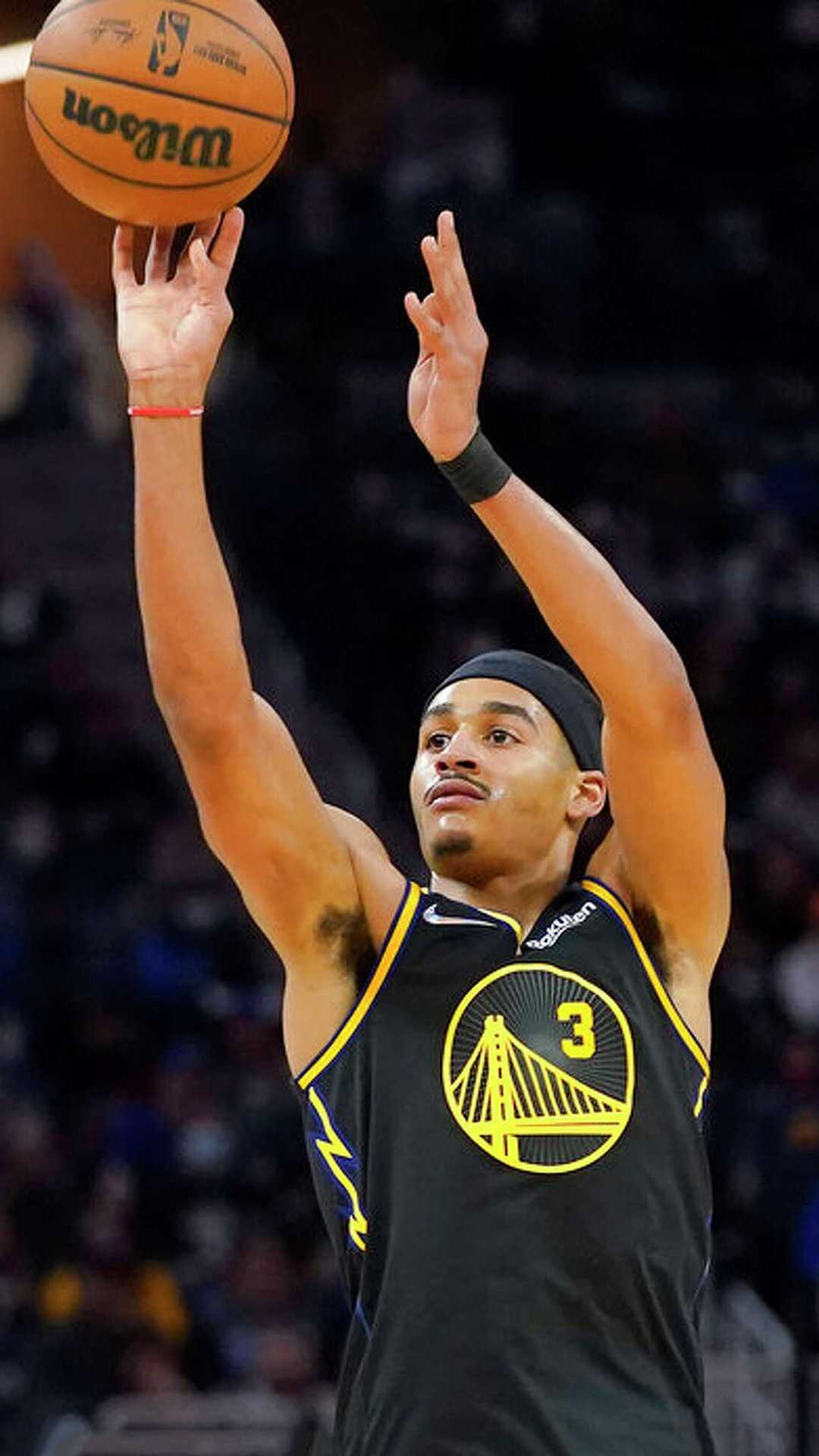 Jordan Poole, Wallpaper, Rising star, Basketball sensation, 1080x1920 Full HD Phone