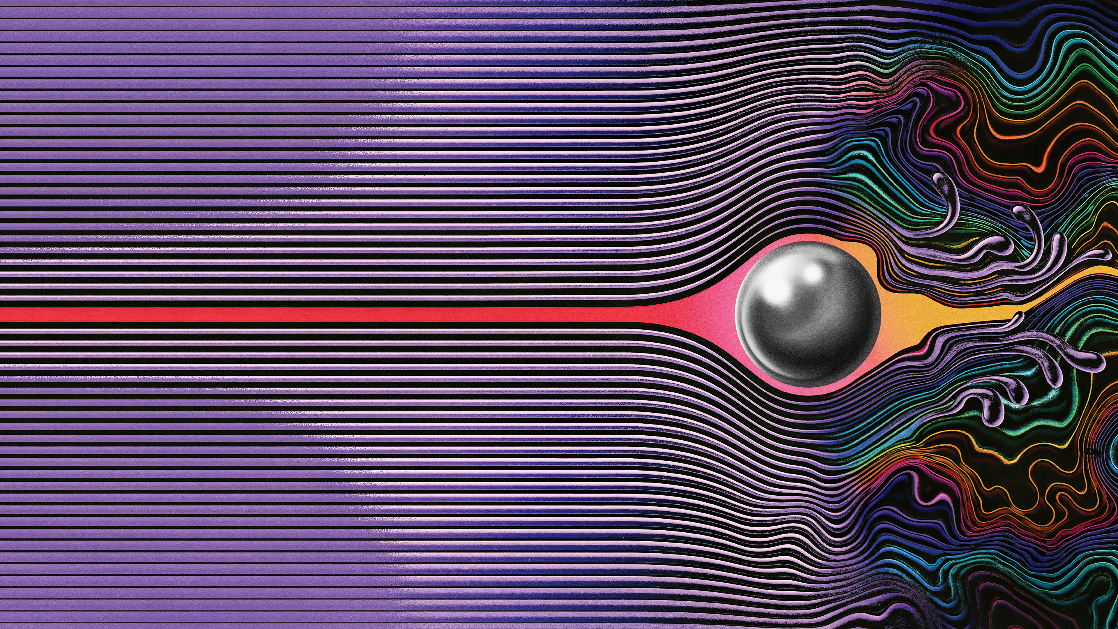 Tame Impala, Currents vinyl artwork, 3D visual display, Album appreciation, 3840x2160 4K Desktop