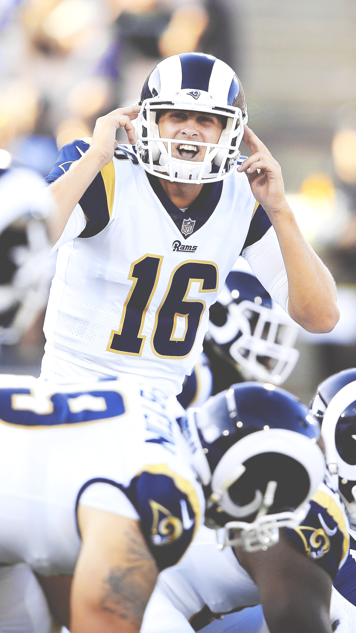 Jared Goff, Los Angeles Rams Wallpaper, 1250x2210 HD Phone