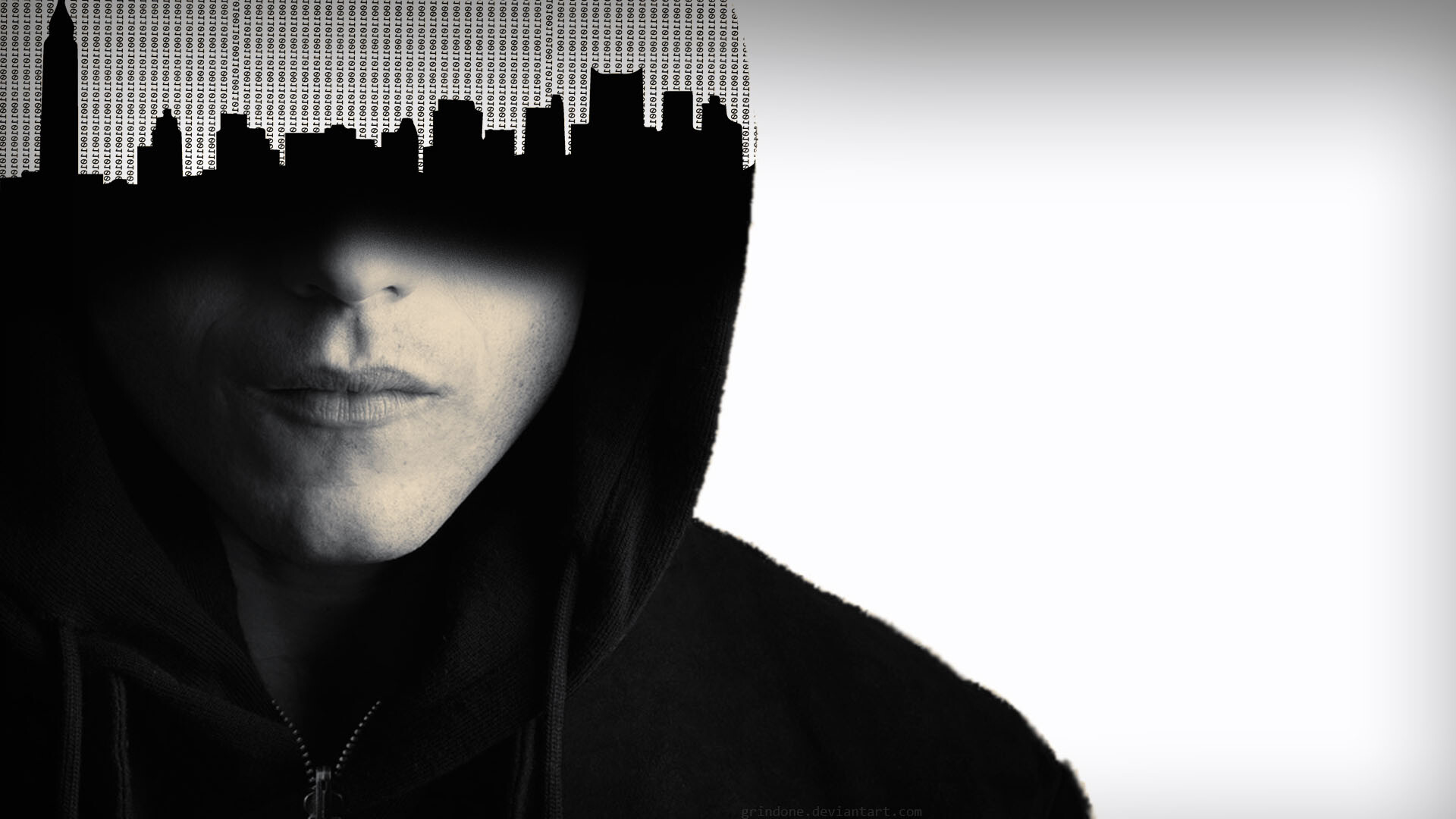 Mr. Robot, Mr. Robot wallpaper, Captivating visuals, Dark poster, 1920x1080 Full HD Desktop