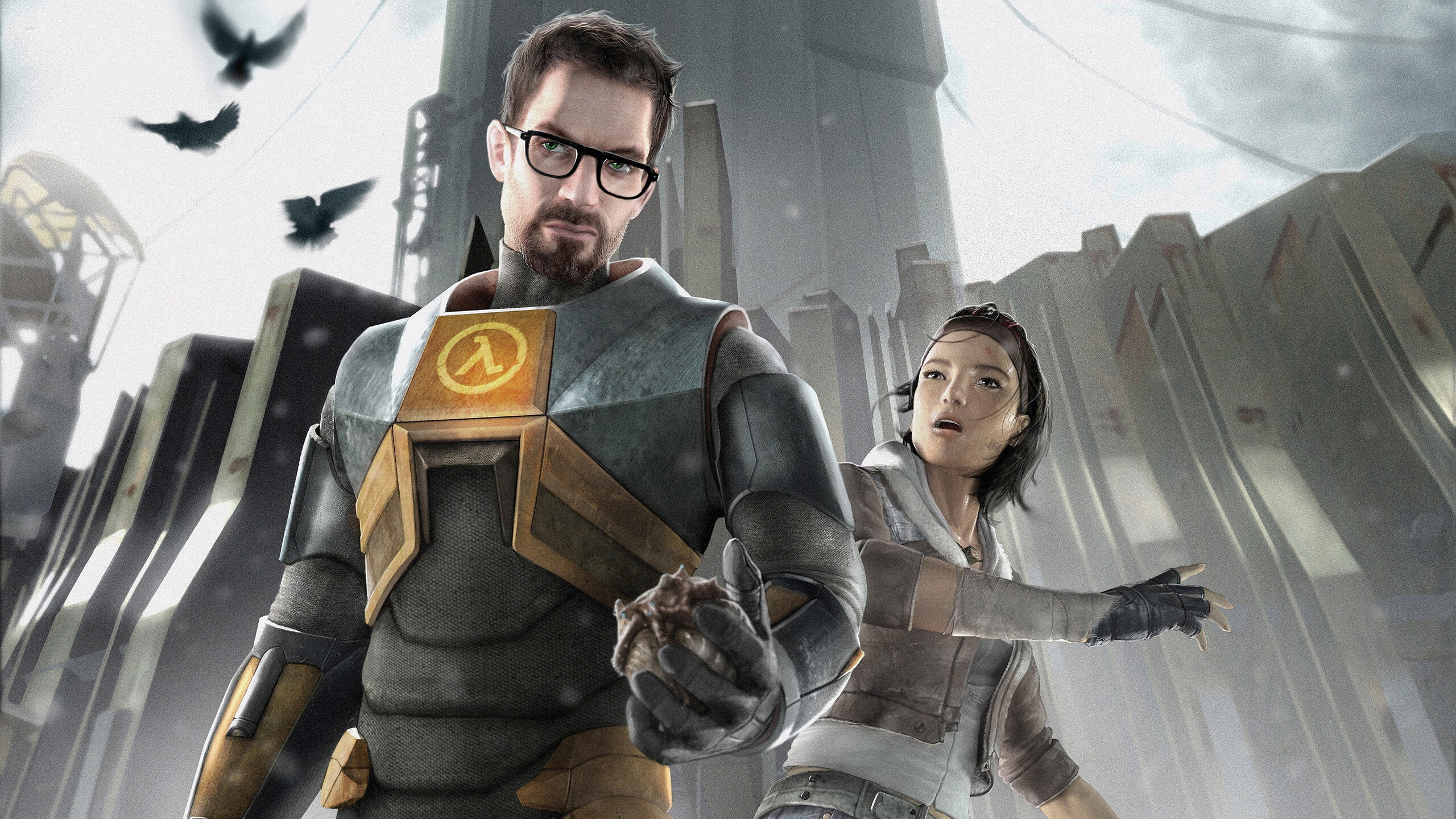 Gordon and Alyx, Half-Life 2 Wallpaper, 2560x1440 HD Desktop