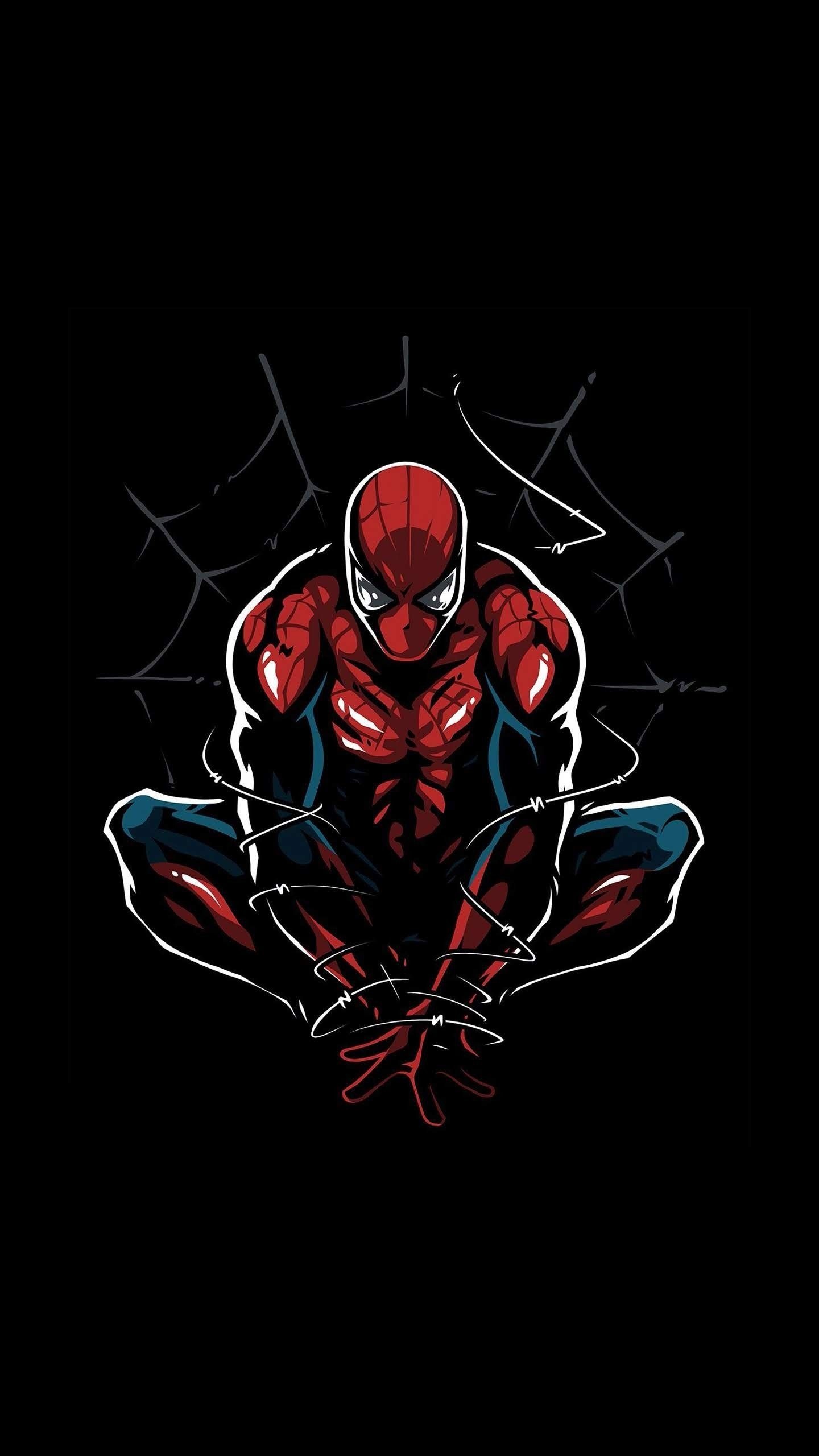 Amoled superhero wallpapers, Superhero wallpapers in AMOLED style, 1440x2560 HD Phone