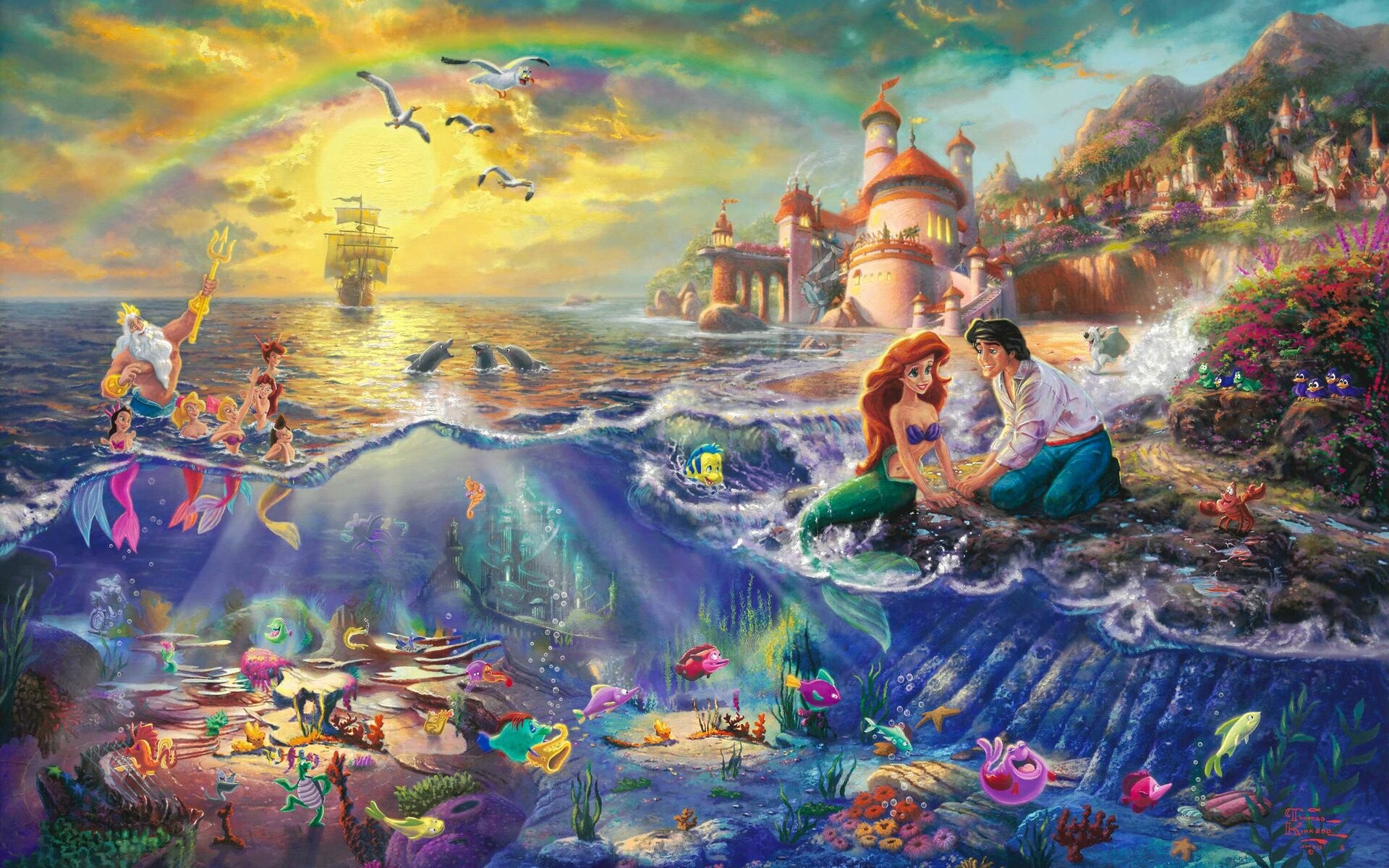 Andrina the Little Mermaid, HD wallpapers, Beautiful backgrounds, 1920x1200 HD Desktop