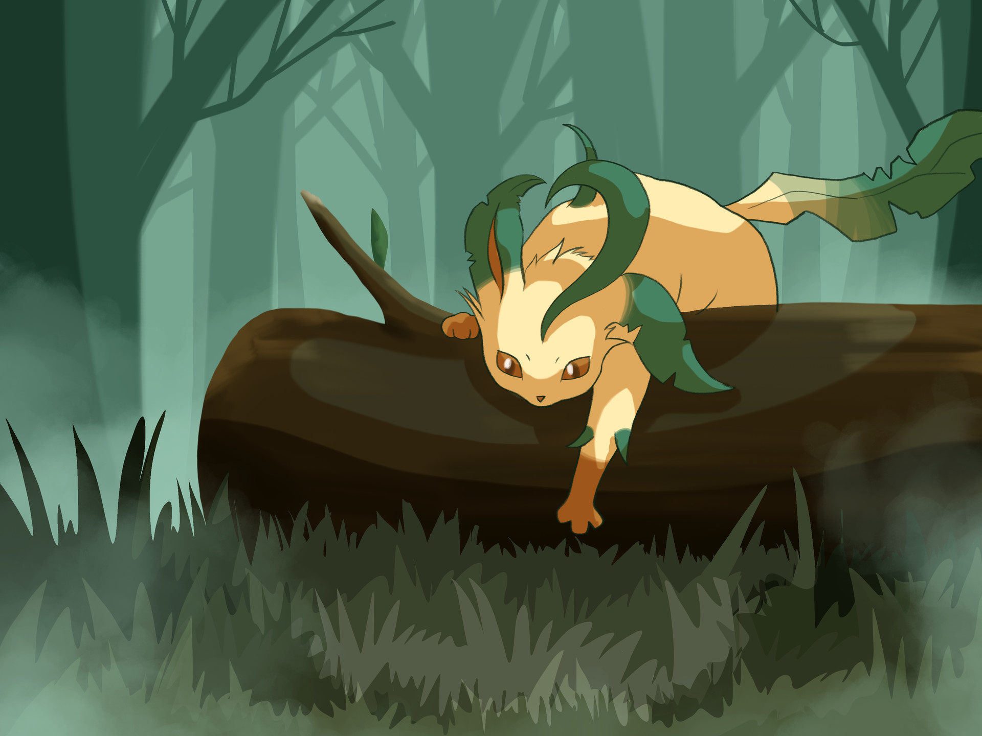 Ischelle Martin, Leafeon, 1920x1440 HD Desktop