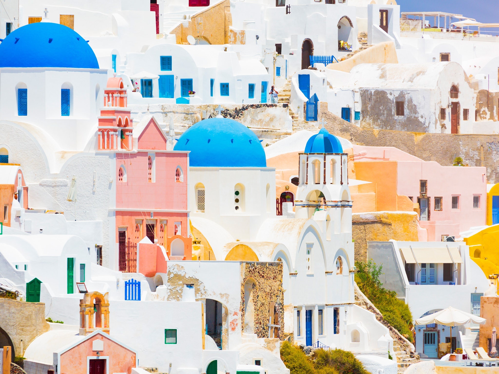 Blue Domes of Oia, Visit Greek islands, Cond Nast traveler, 2050x1540 HD Desktop