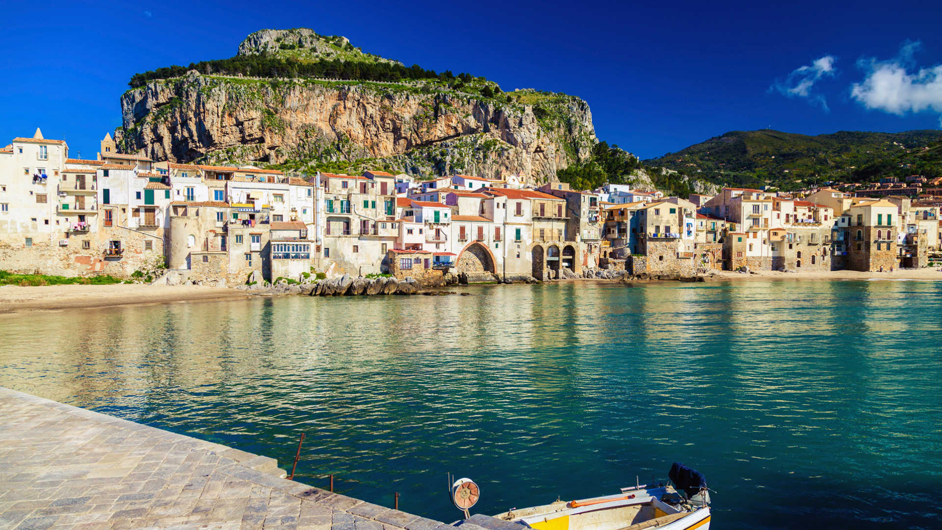 Cefalu, Sicily, Backgrounds, Wallpapers, 1920x1080 Full HD Desktop