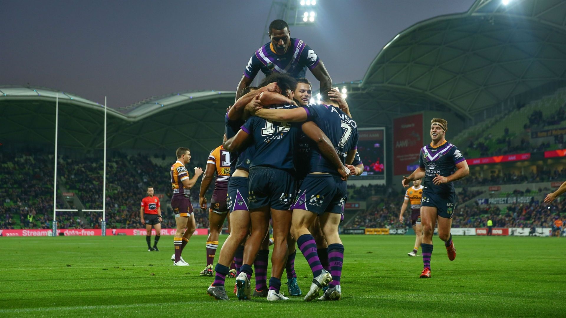 Melbourne Storm vs Brisbane Broncos, Rugby League Wallpaper, 1920x1080 Full HD Desktop