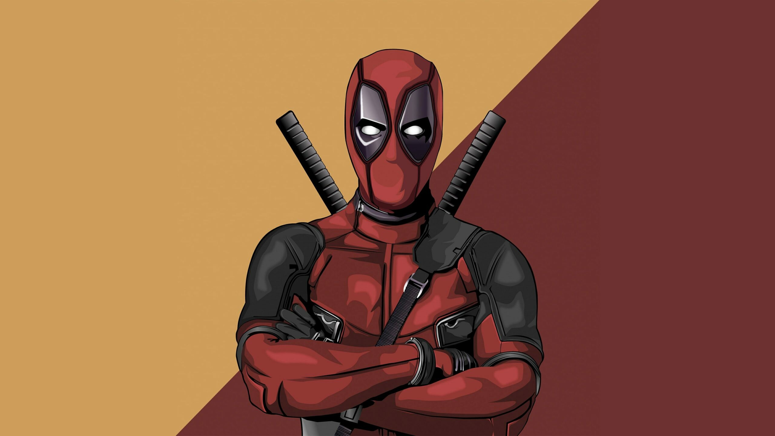 Deadpool, Vector artwork, HD wallpaper, Digital art, 2560x1440 HD Desktop