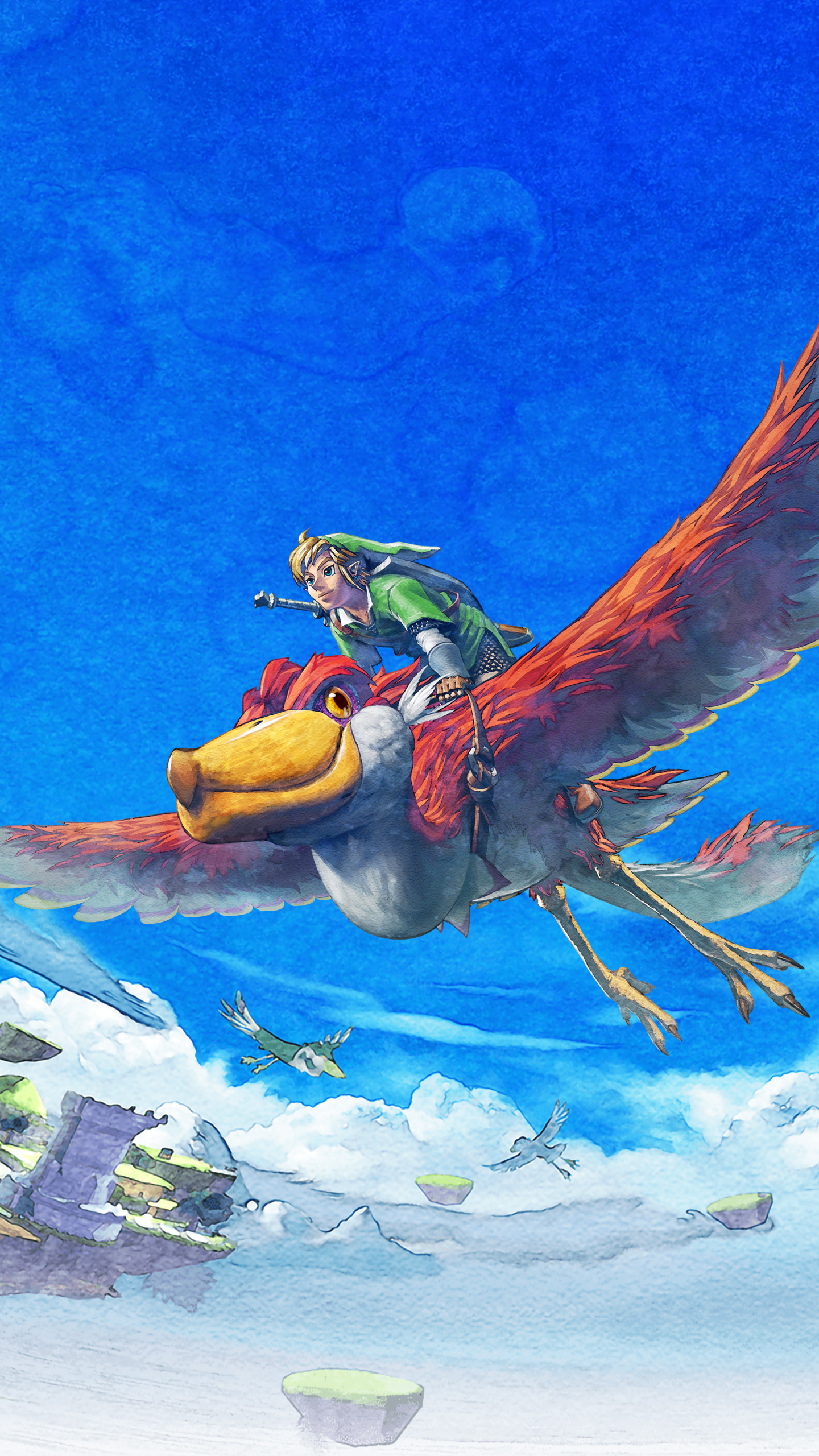 Skyward Sword artwork, Gaming marvel, Heroic legend, Visual wonder, 1440x2560 HD Phone