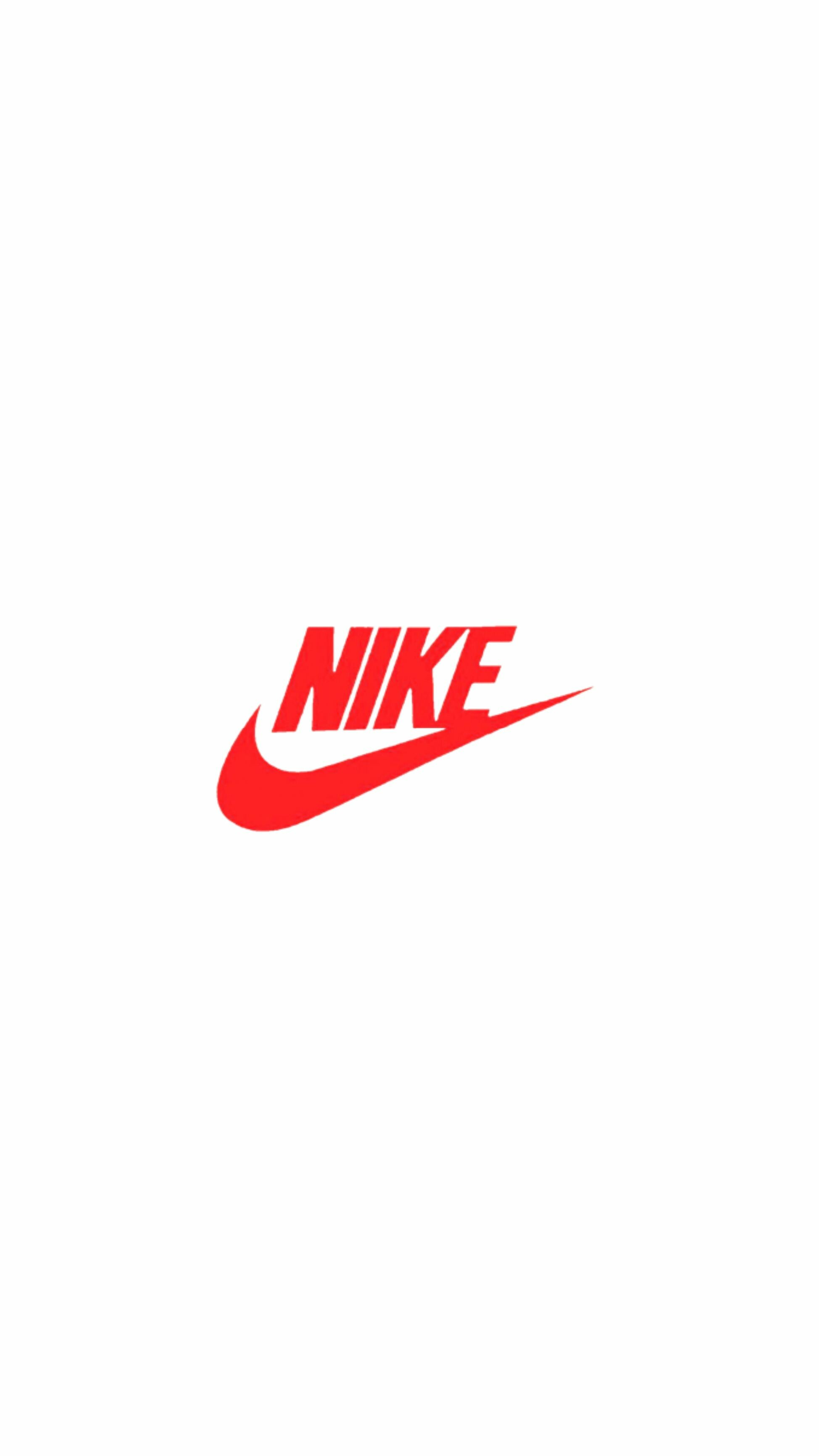 Nike logo, Red Nike, Cool Nike, Blue Wallpaper, 1950x3470 HD Phone