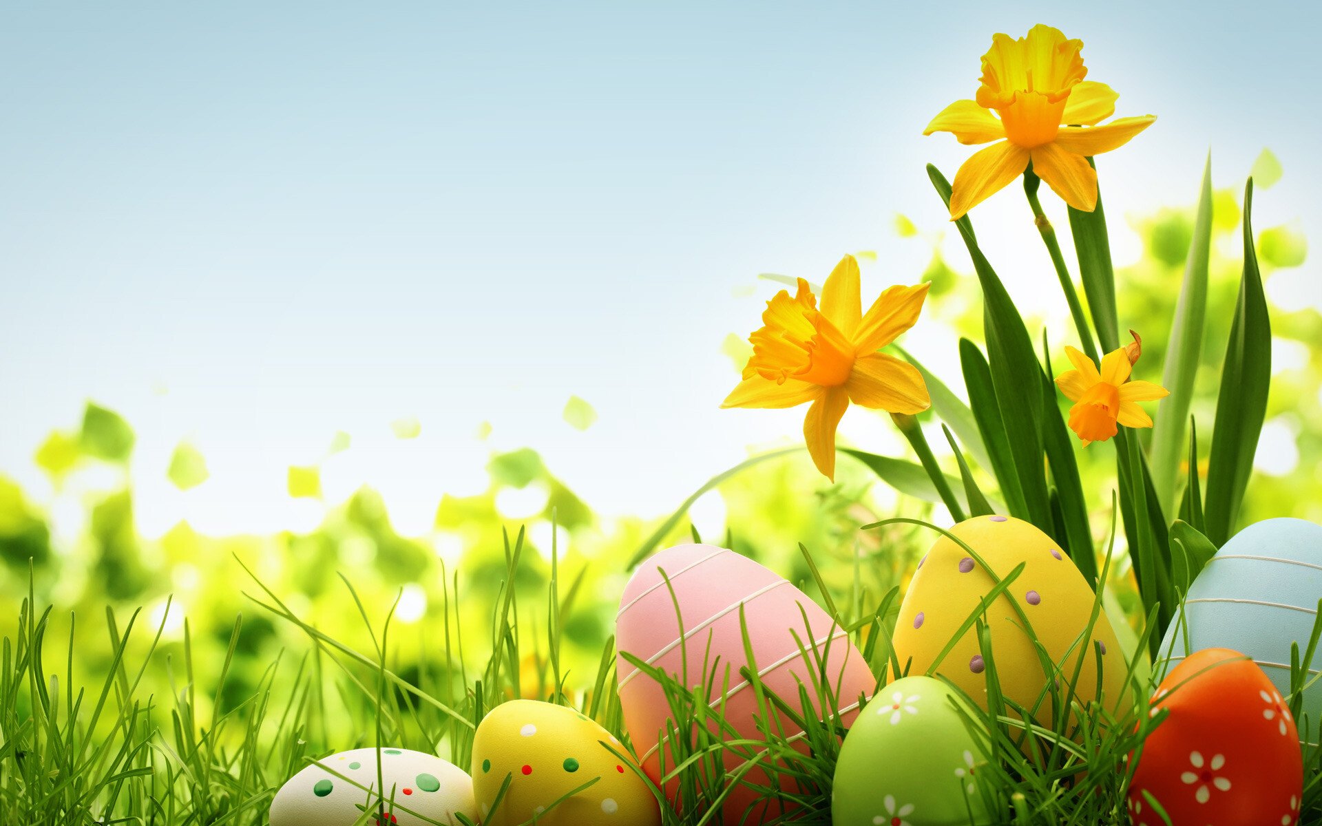 Free Easter wallpaper, Colorful design, Holiday cheer, Festive vibes, 1920x1200 HD Desktop