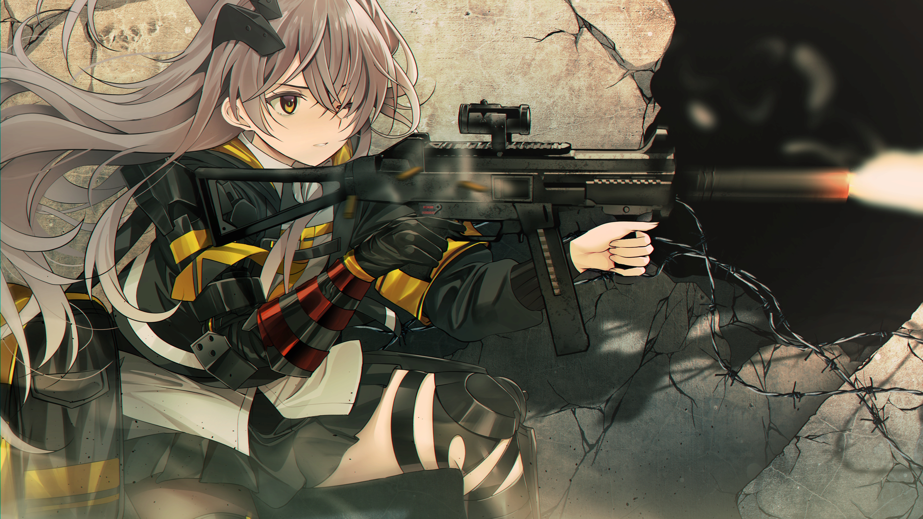 Girls' Frontline anime, UMP45 girls frontline, HD wallpapers, Hintergrnde, 3840x2160 4K Desktop