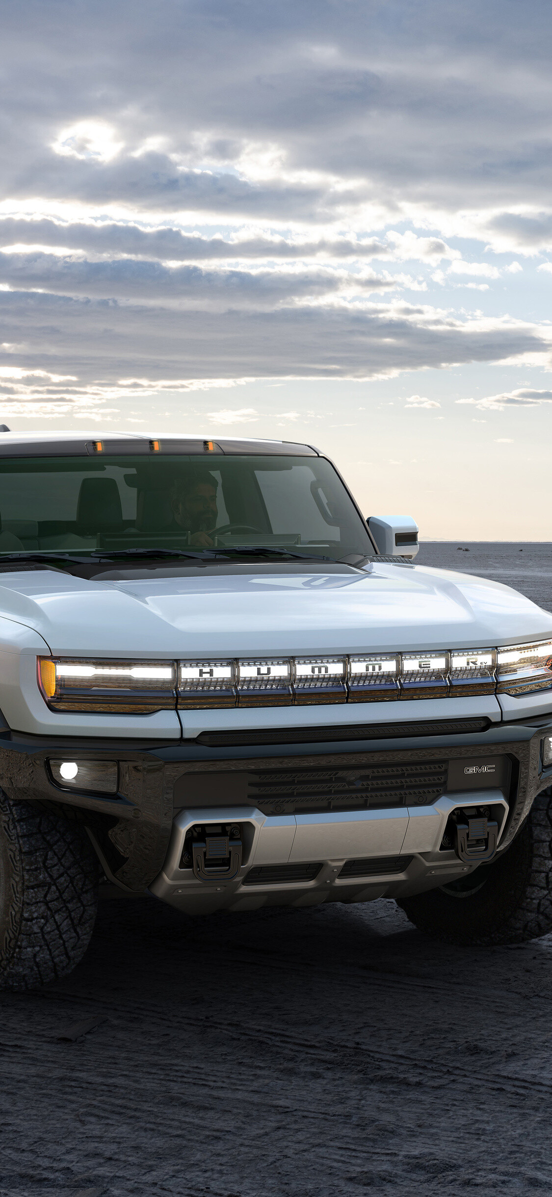 2022 GMC Hummer EV, 5K iPhone wallpaper, Cutting-edge technology, Futuristic design, 1130x2440 HD Phone