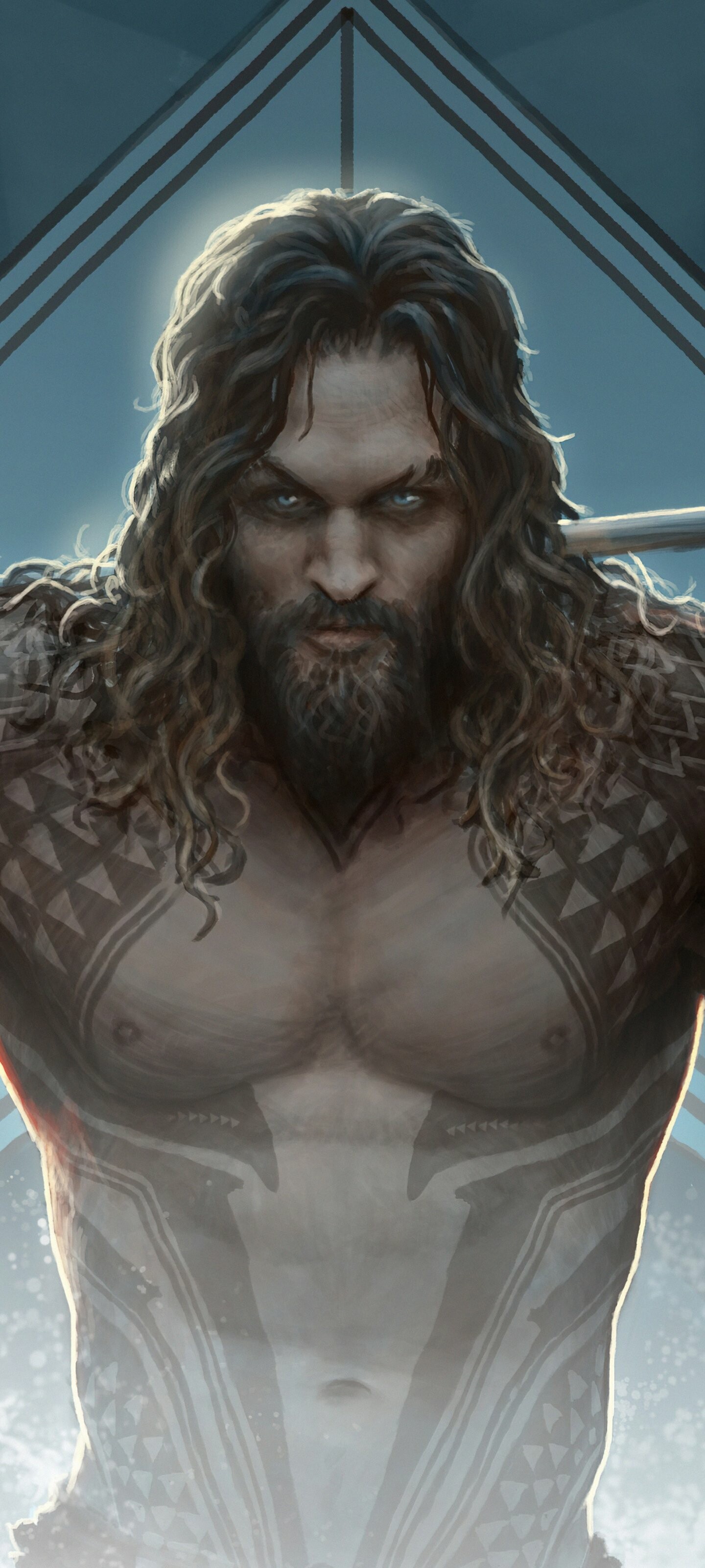 Jason Momoa, Celebrities, Movies, Aquaman, 1440x3200 HD Phone