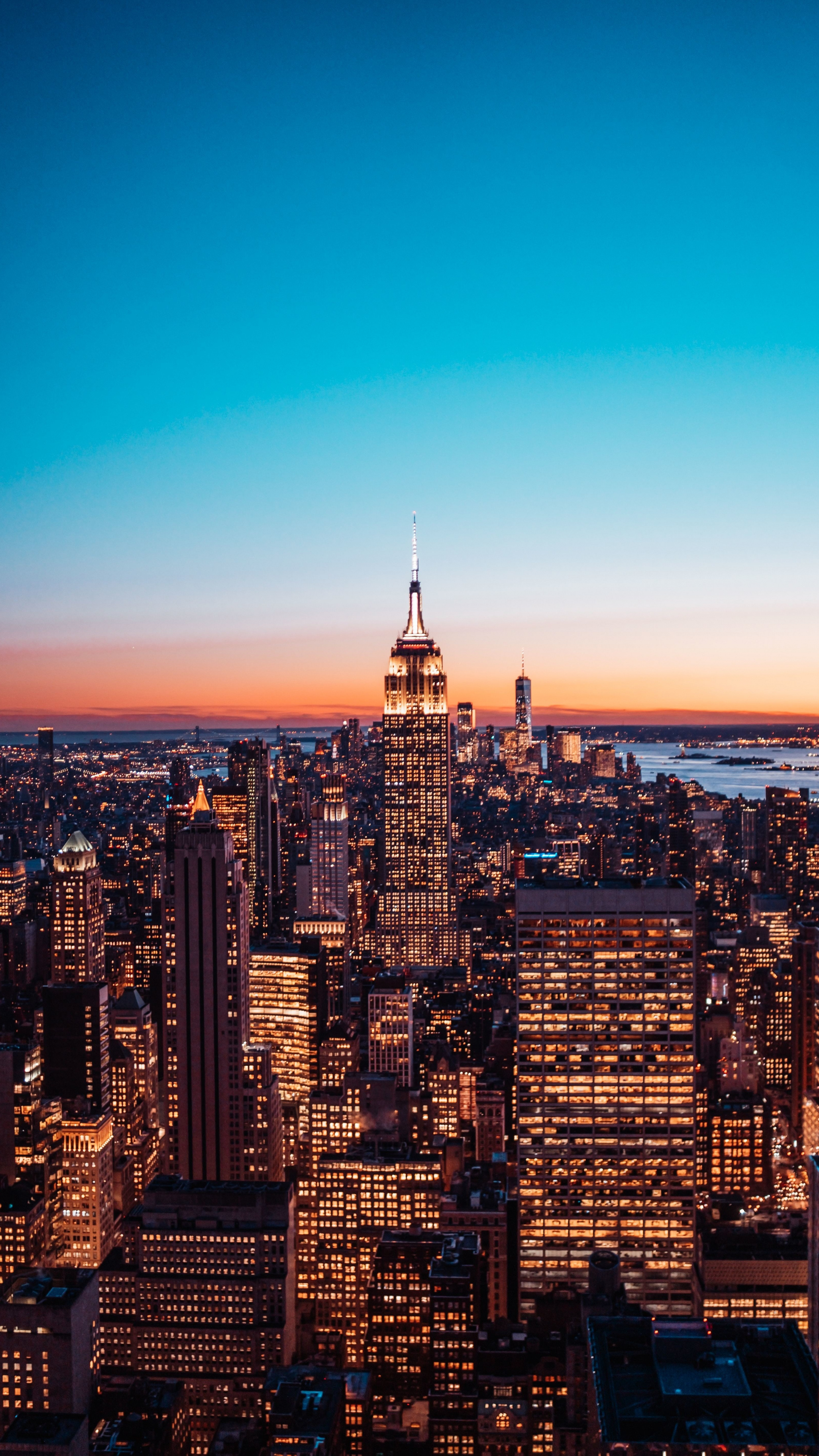 Travels, Skyline, New York Cityscape, Buildings, 2160x3840 4K Phone