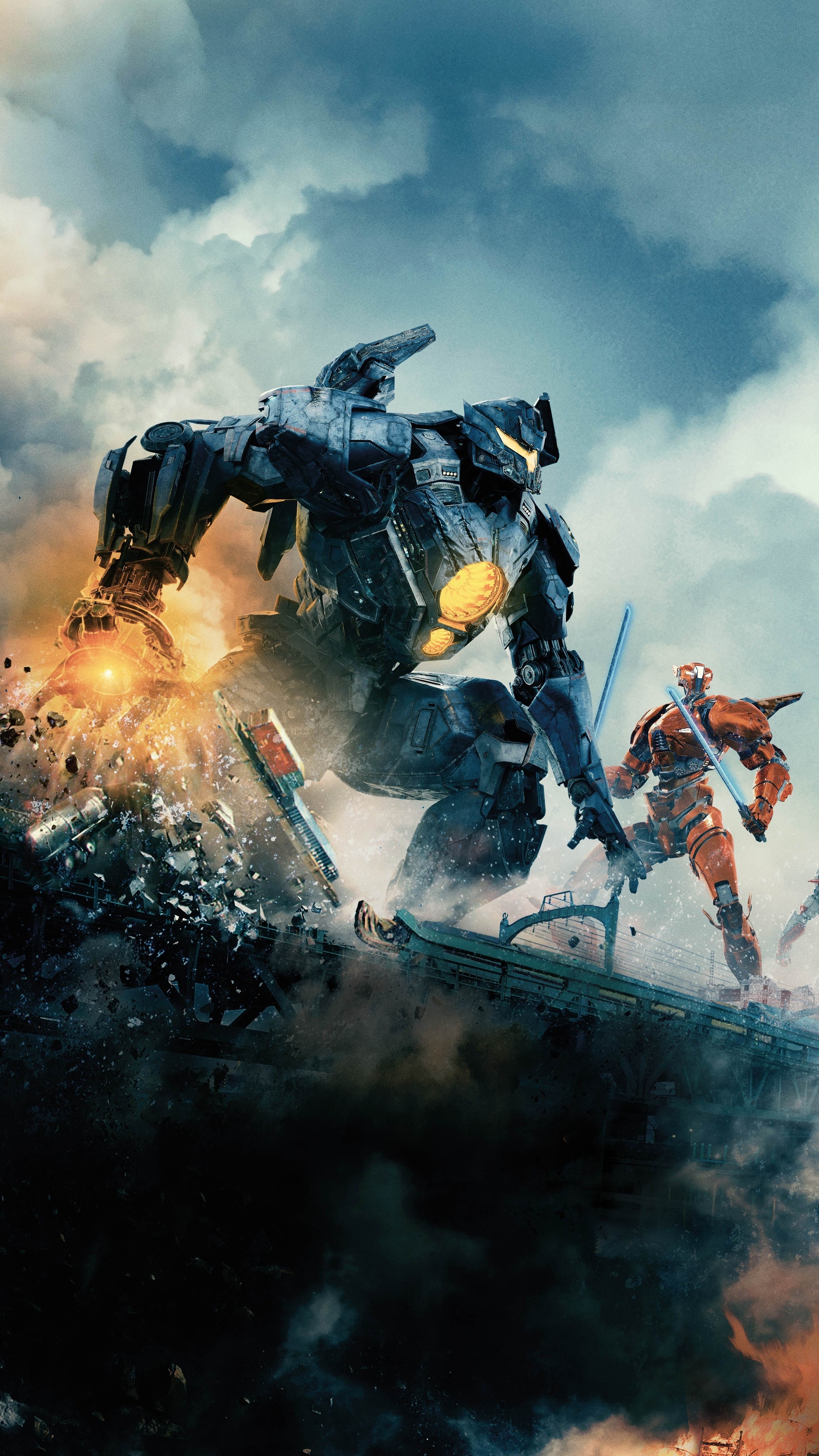 Pacific Rim Uprising, 8K wallpapers, Epic battle, Sony Xperia, 2160x3840 4K Phone