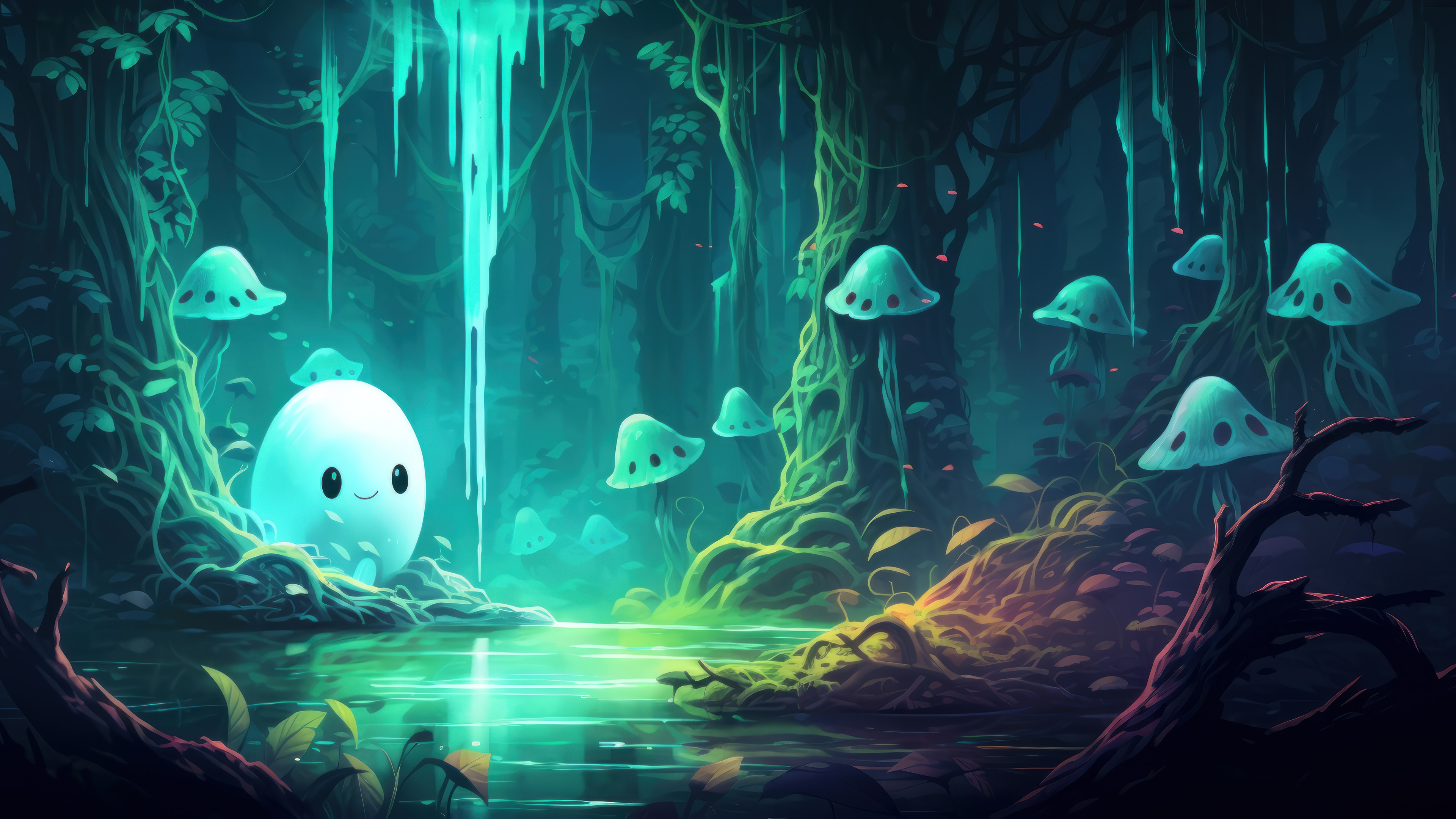 Halloween forest, PC Wallpaper, 3840x2160 4K Desktop