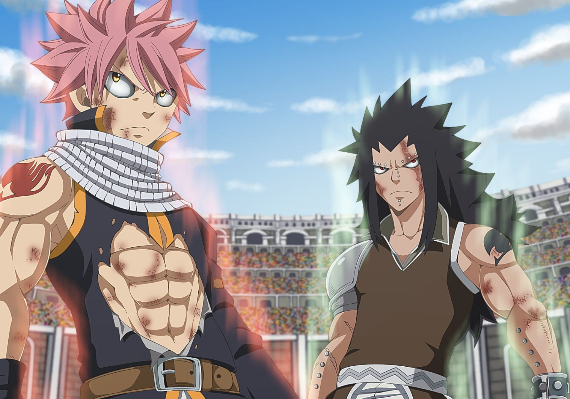 Anime Fairy Tail, Gajeel and Natsu, 1080p wallpaper, Dragon Slayer, 1920x1350 HD Desktop