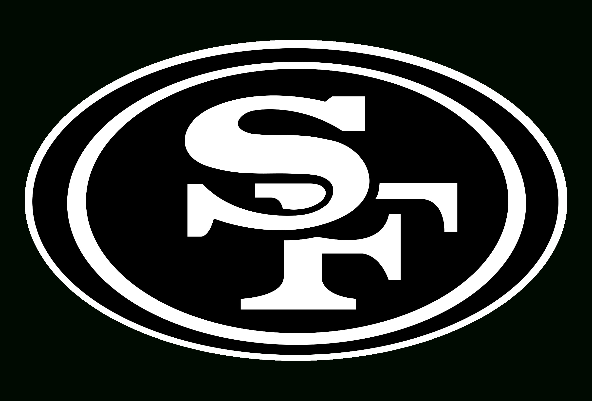 Black and White, 49ers Logo Wallpaper, 2400x1630 HD Desktop