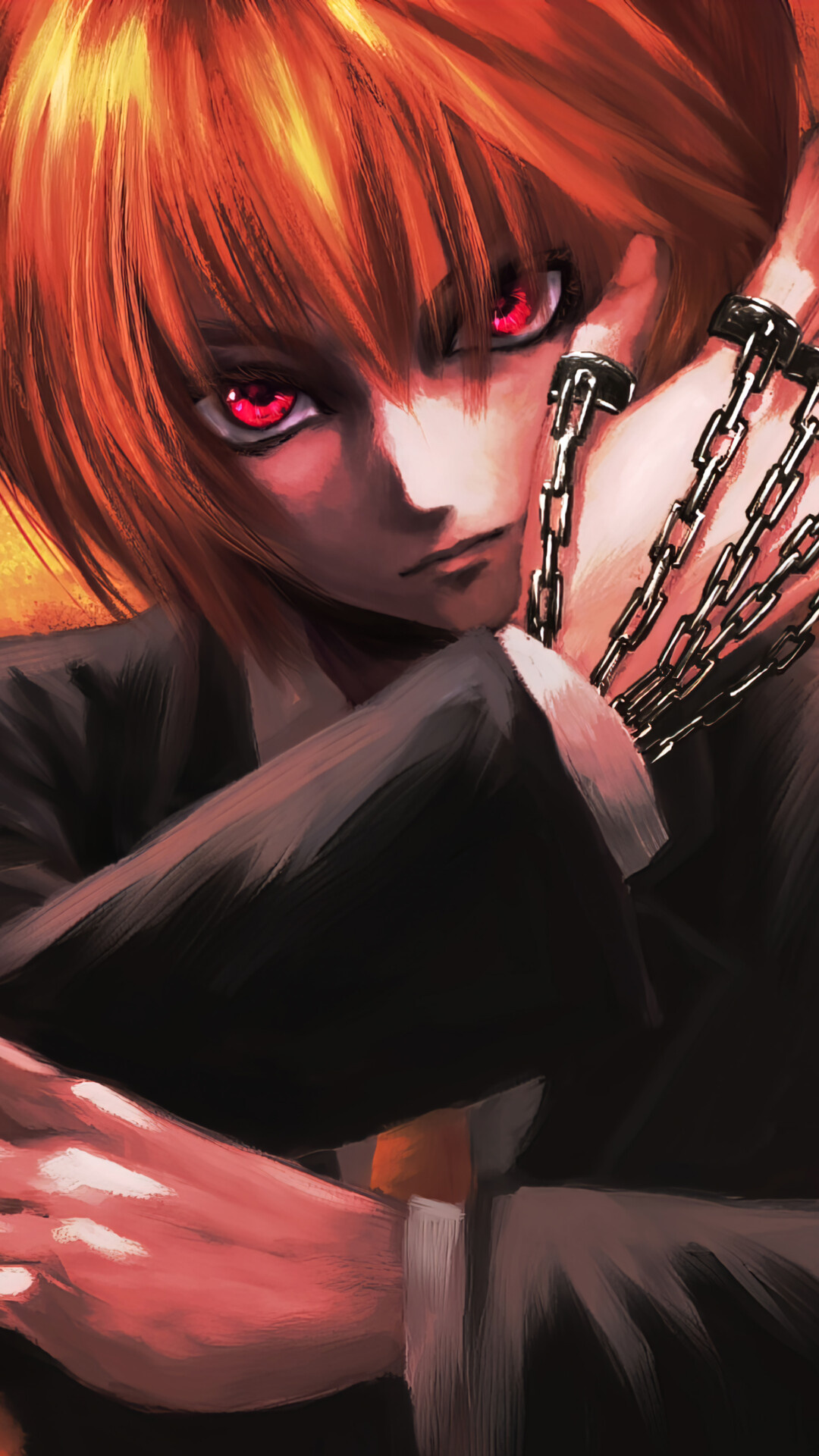 Kurapika, Red-eyed hunter, Jger x Jger, Anime character, 1080x1920 Full HD Phone