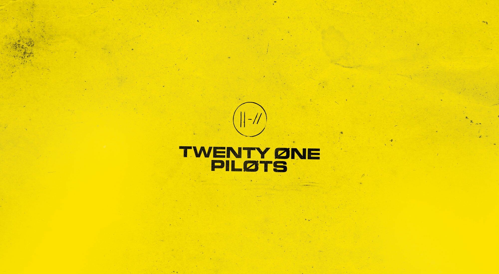 Twenty One Pilots, Yellow trench wallpaper, Minimalist design, Aesthetic appeal, 2000x1100 HD Desktop