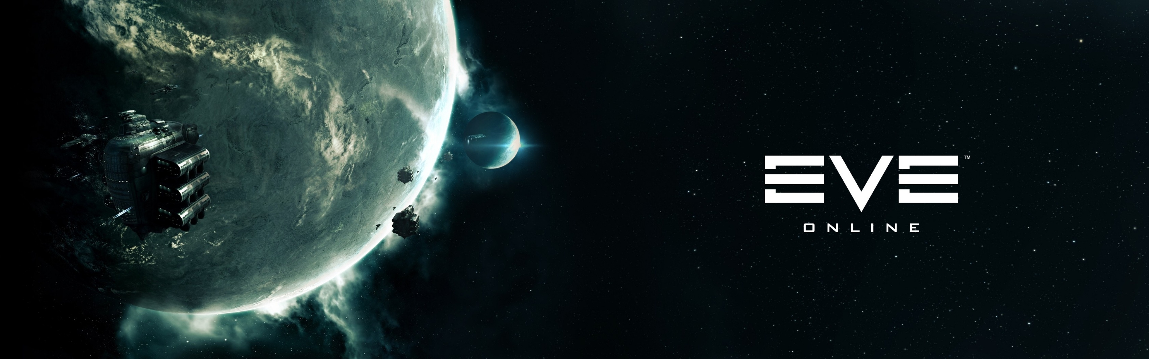 EVE Online, Dual monitor wallpaper, Multi-screen setup, 3840x1200 Dual Screen Desktop