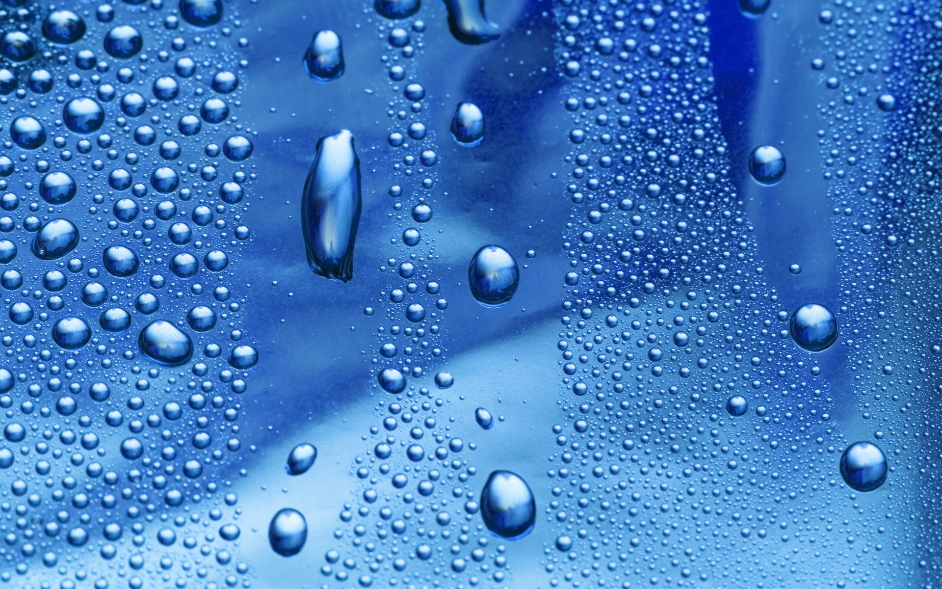 Drops, Blue Wallpaper, 1920x1200 HD Desktop