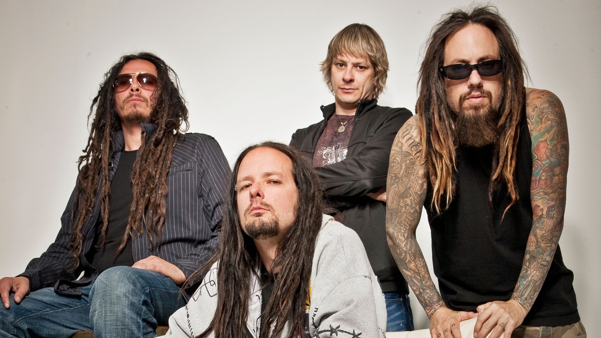 Korn HD wallpaper, Eye-catching background, Band's logo, Musician's art, 1920x1080 Full HD Desktop